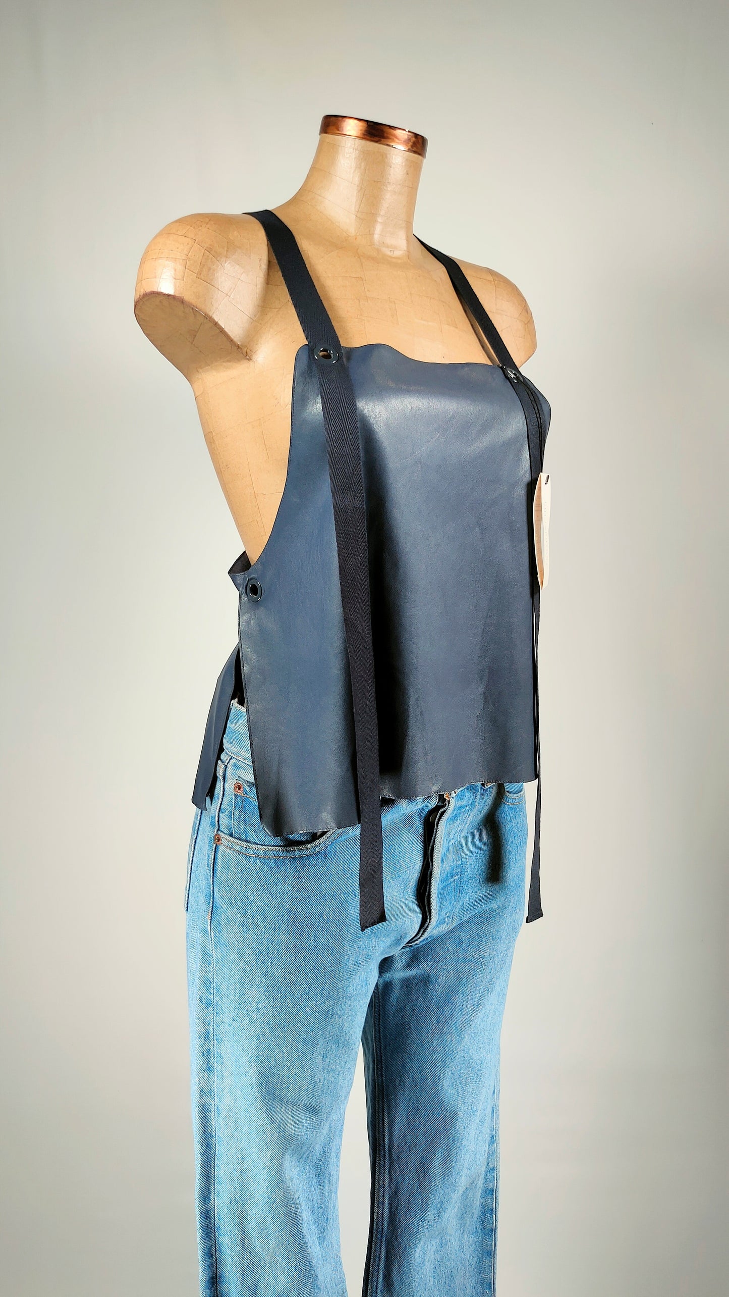 Top azul marino