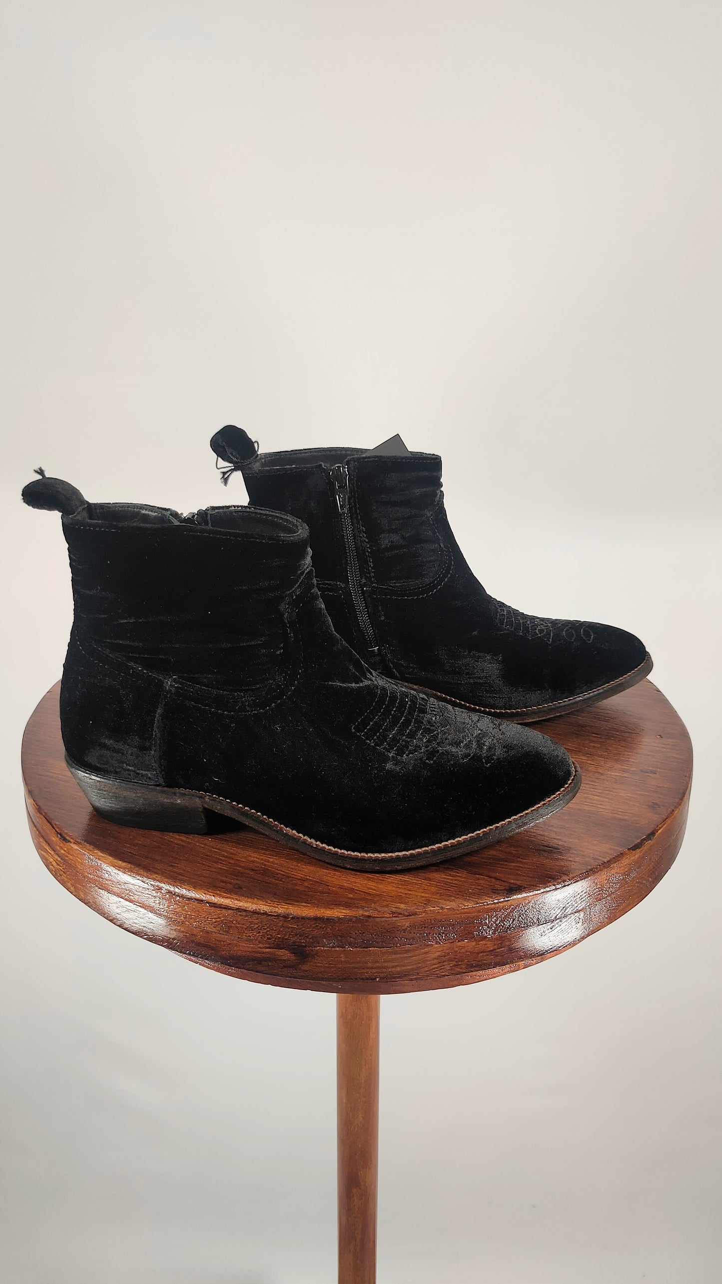 Botines de terciopelo