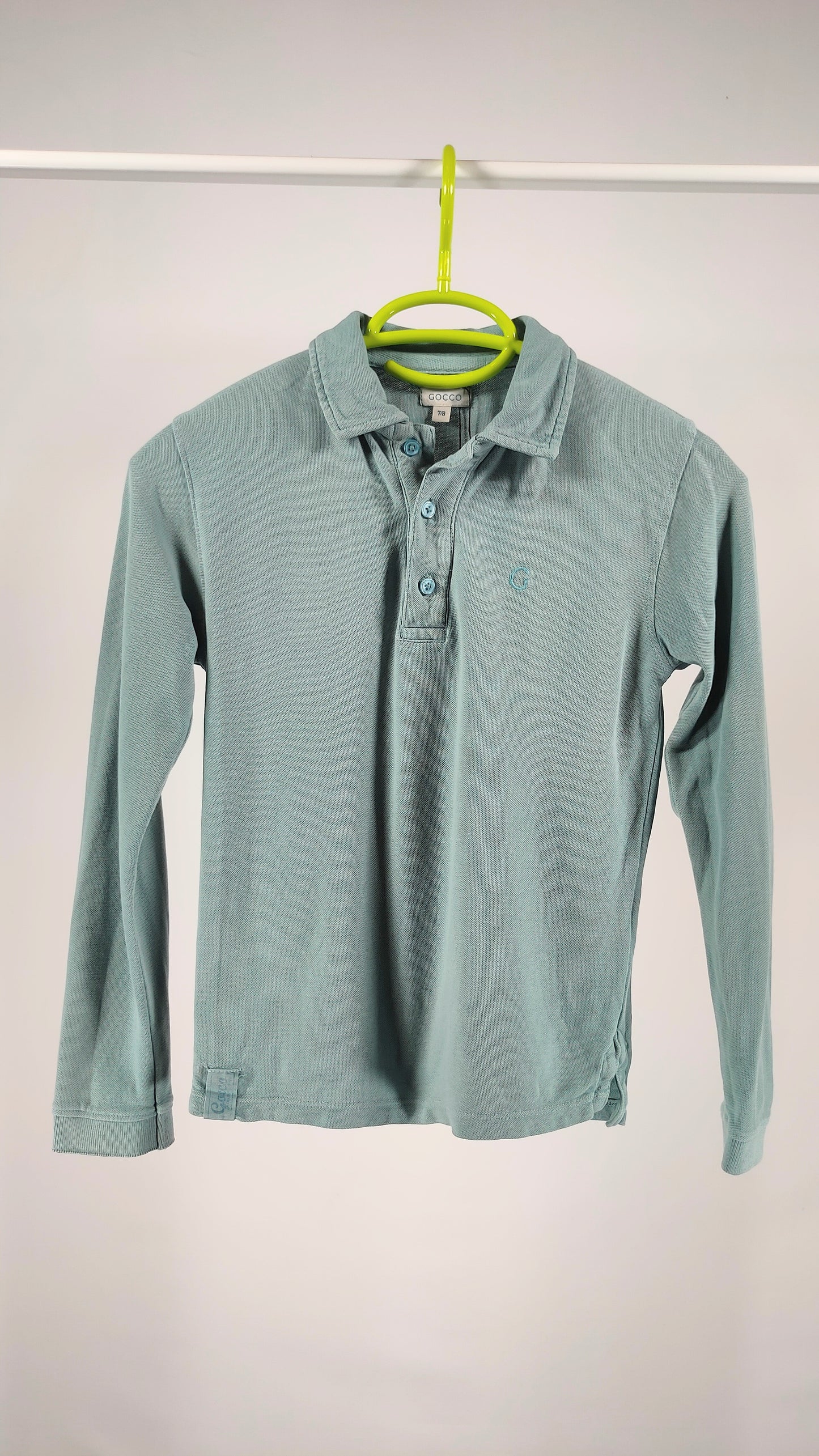 Polo de manga larga Verde