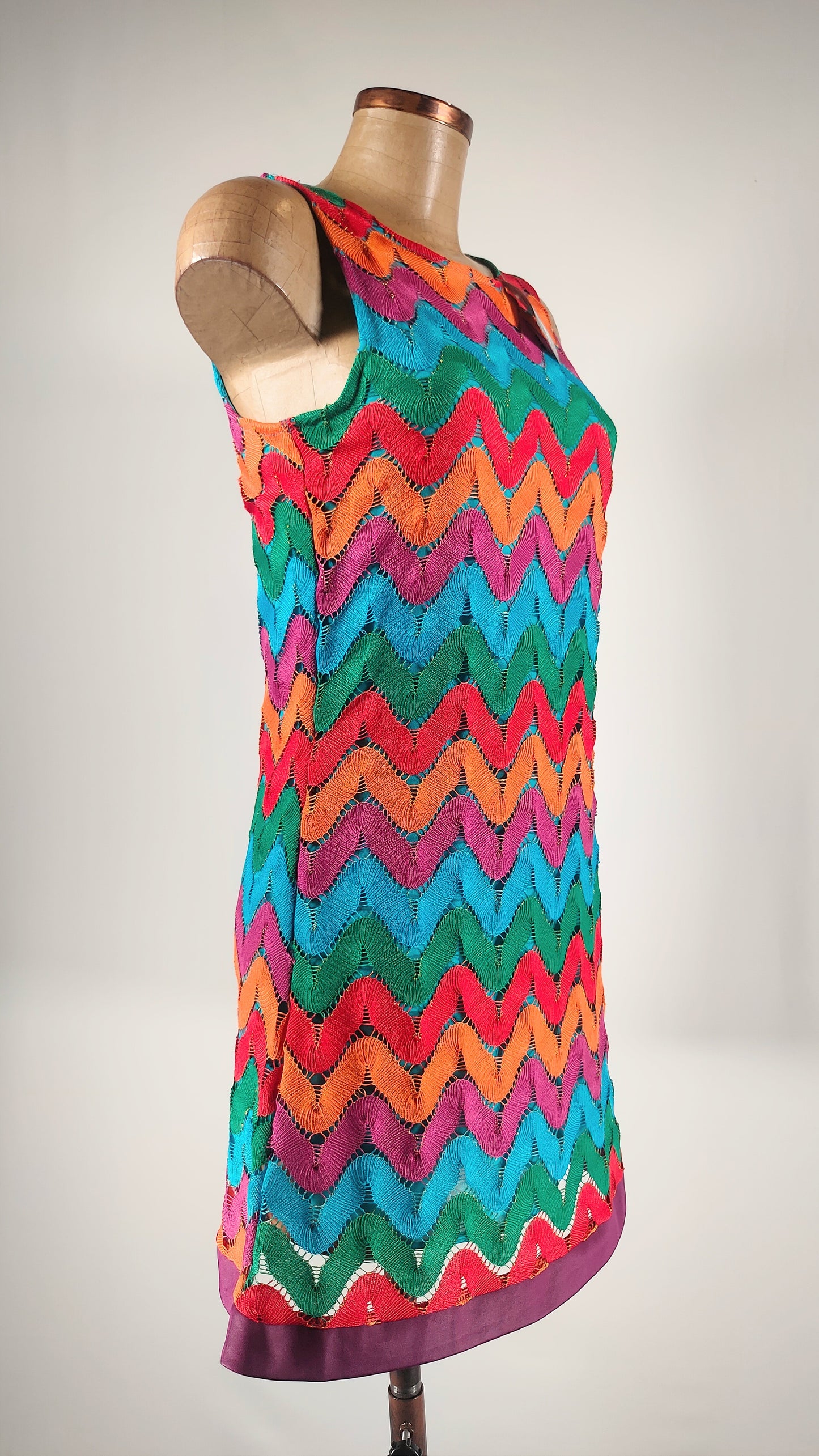 Vestido 60's multicolor