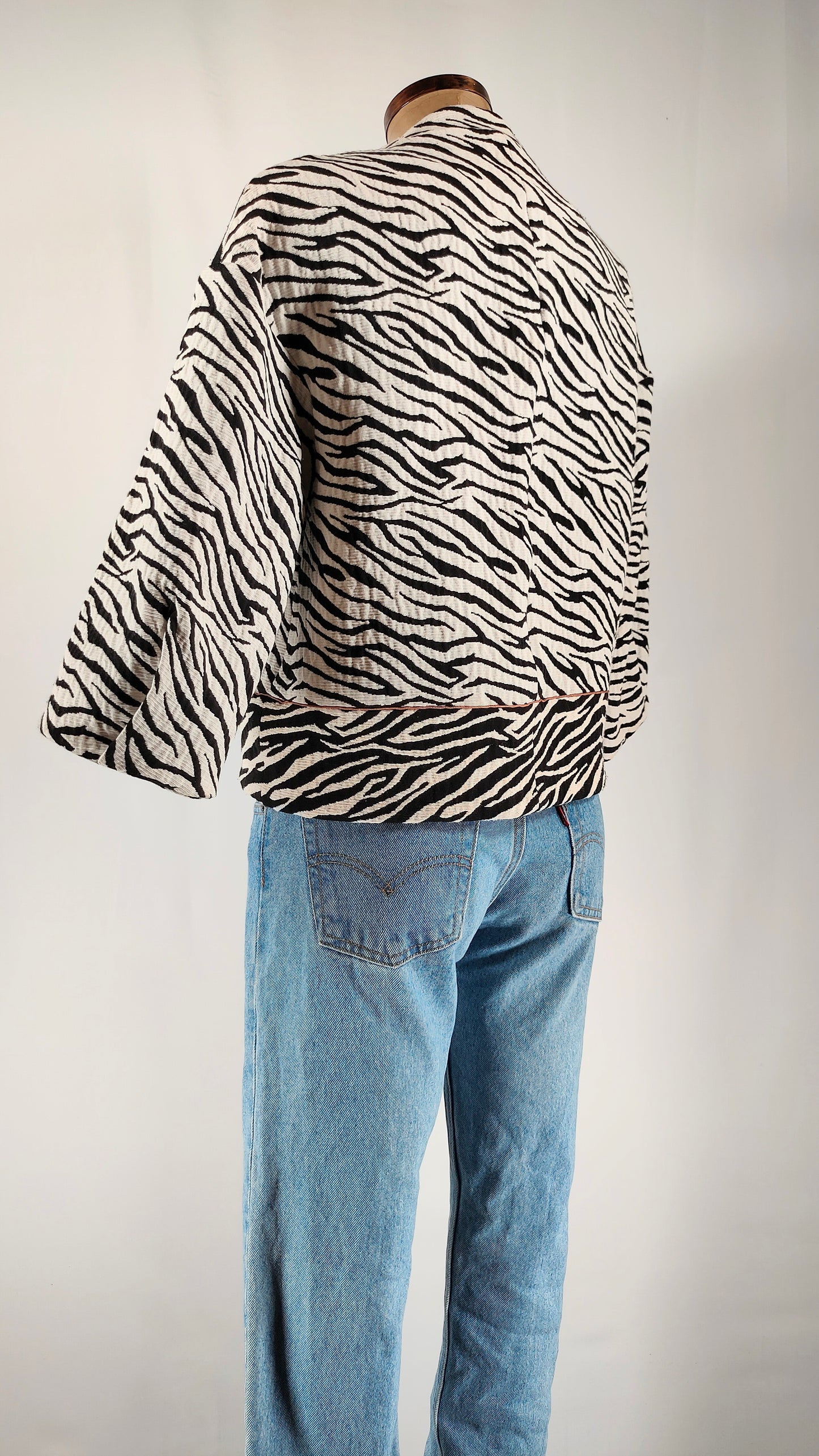 Chaqueta de vestir estampado Cebra