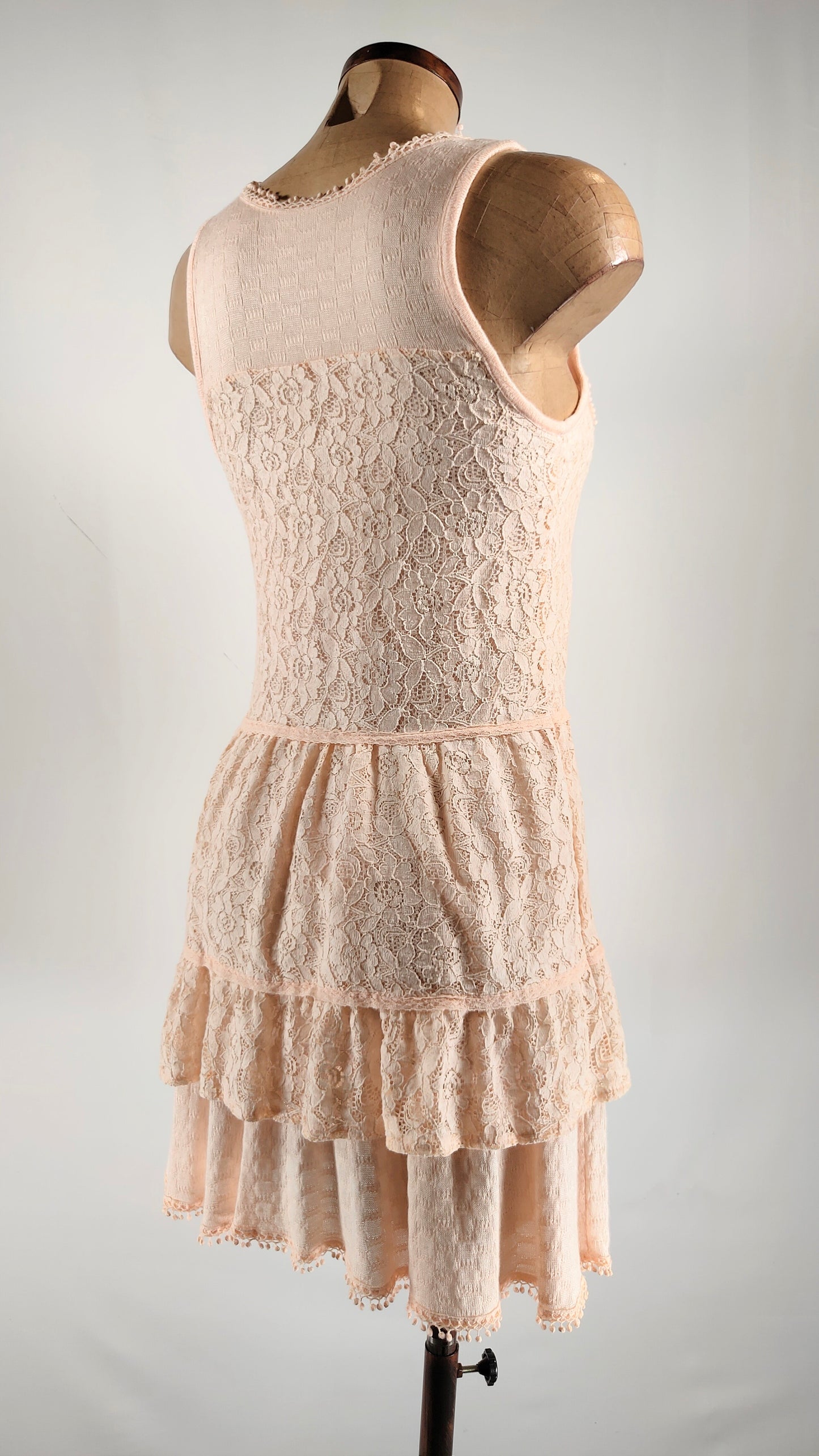 Vestido Ichi efecto bimaterial