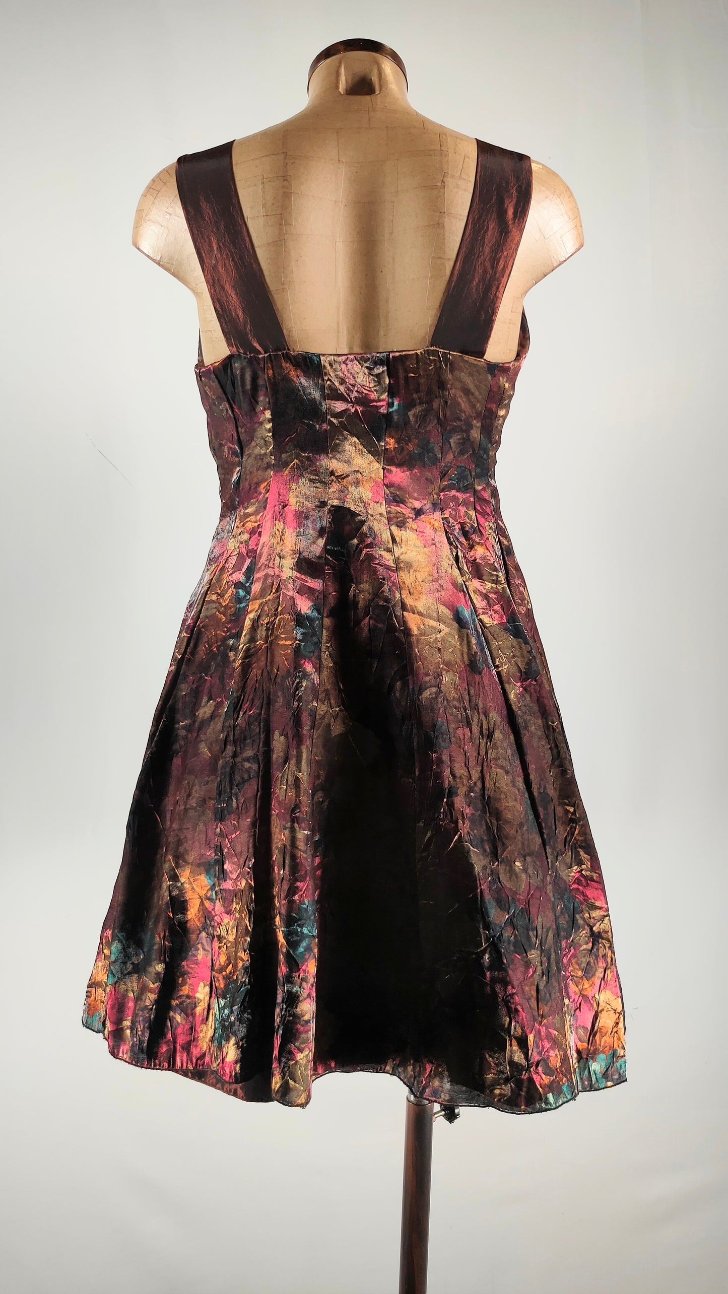 Vestido fiesta bronce