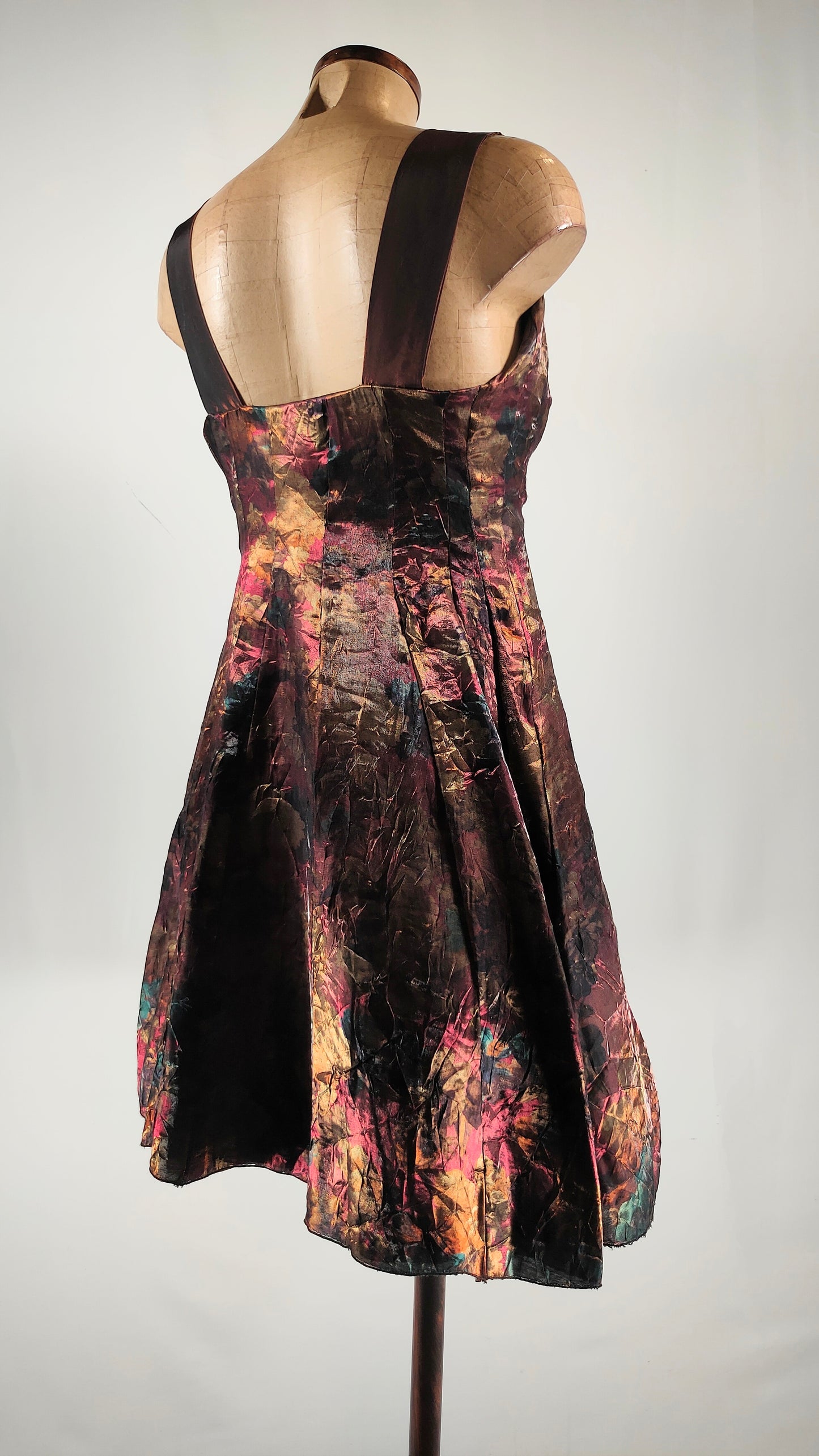 Vestido fiesta bronce