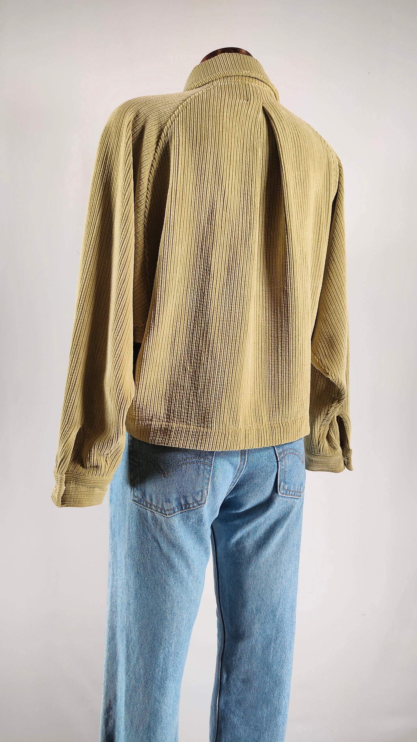 Chaqueta de pana verde