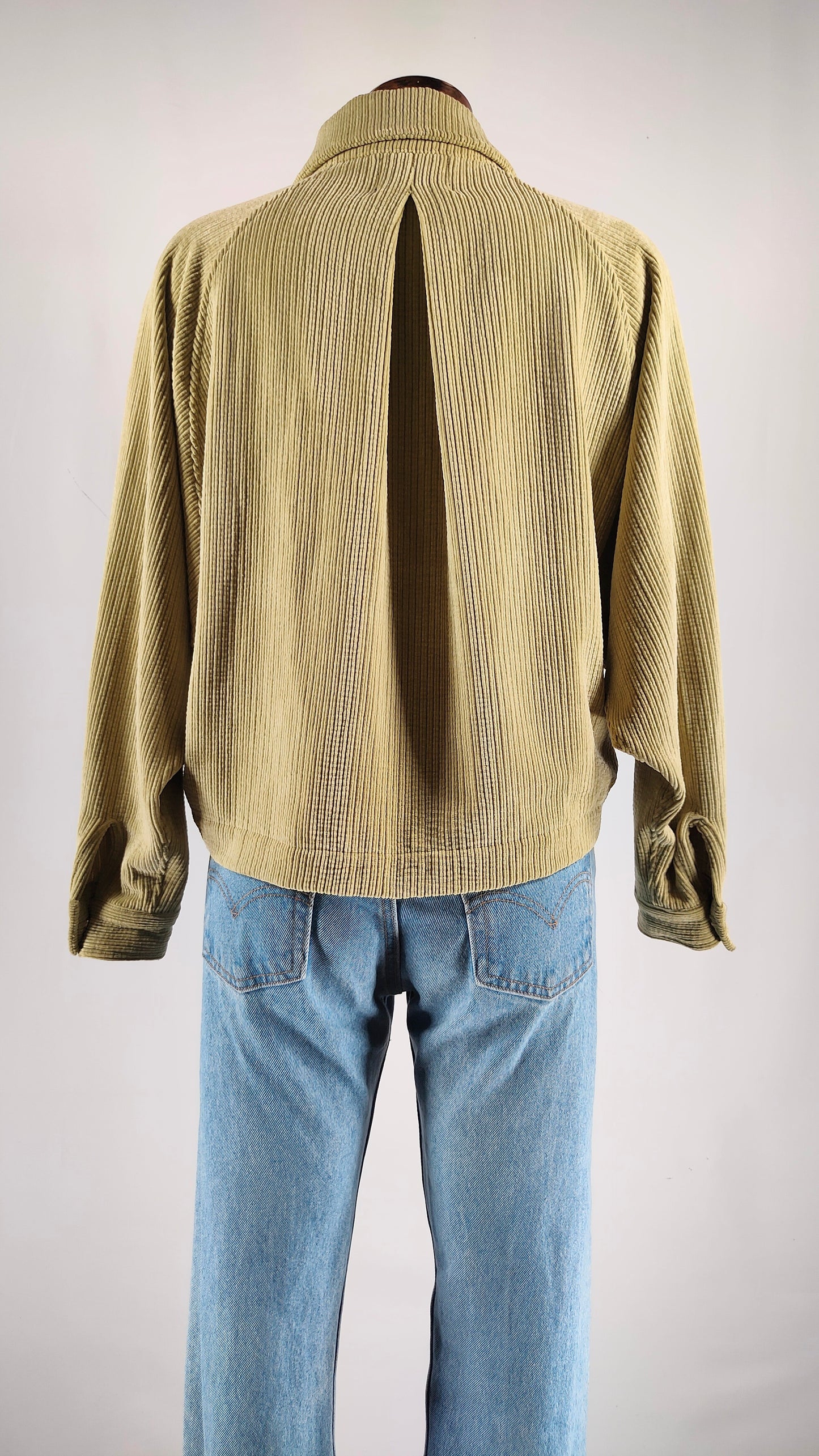 Chaqueta de pana verde