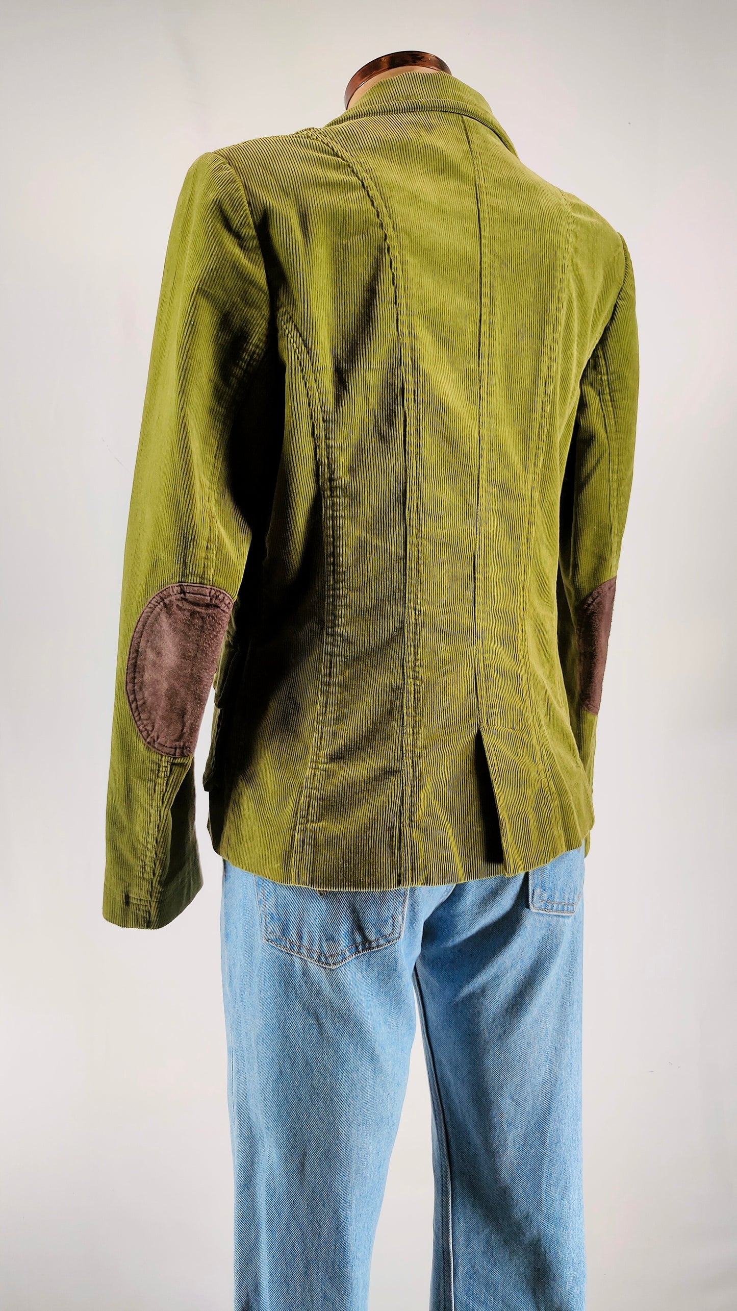 Blazer verde de pana