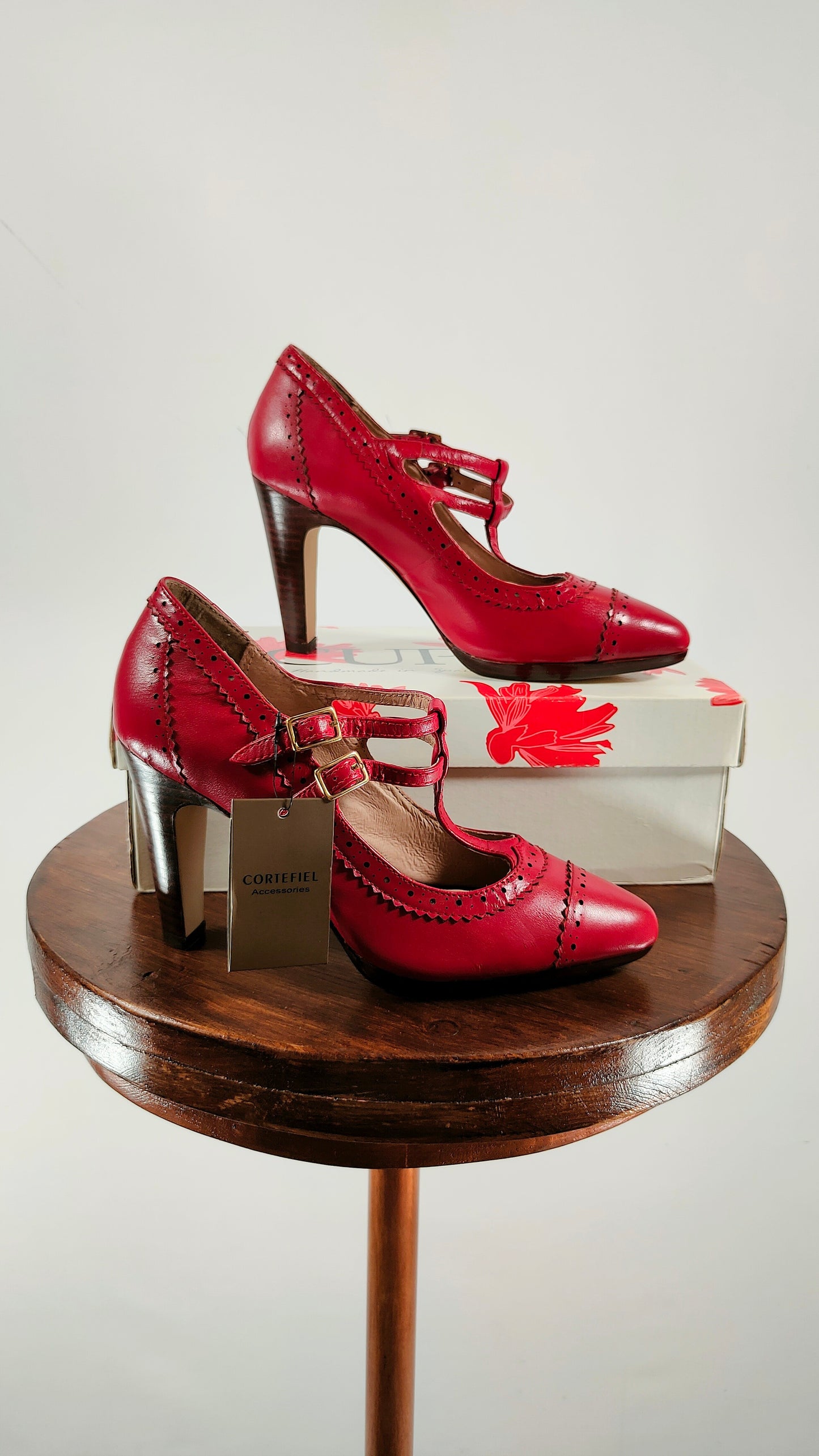 Zapatos rojos de tacón