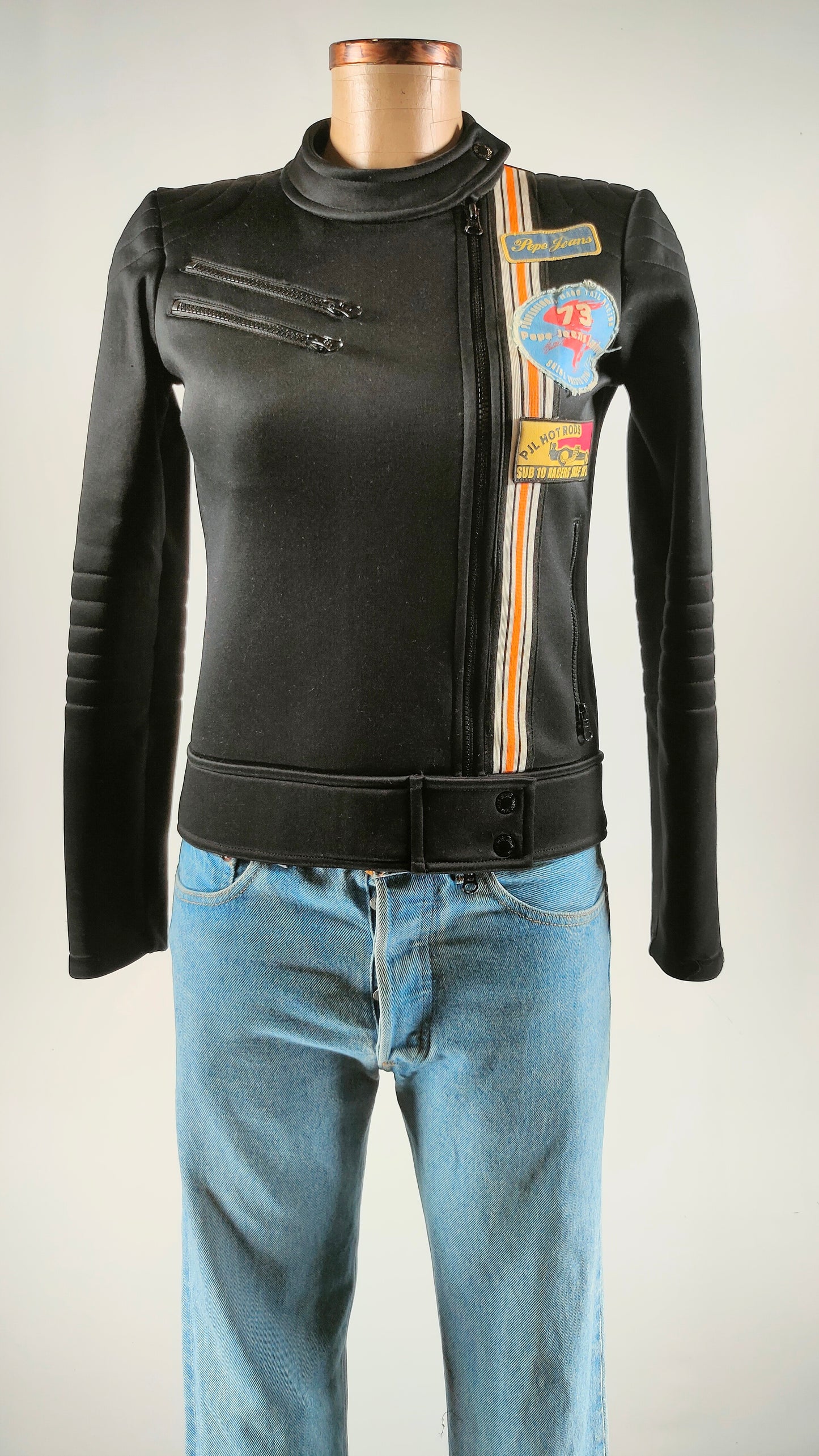 Chaqueta biker efecto neopreno Pepe Jeans