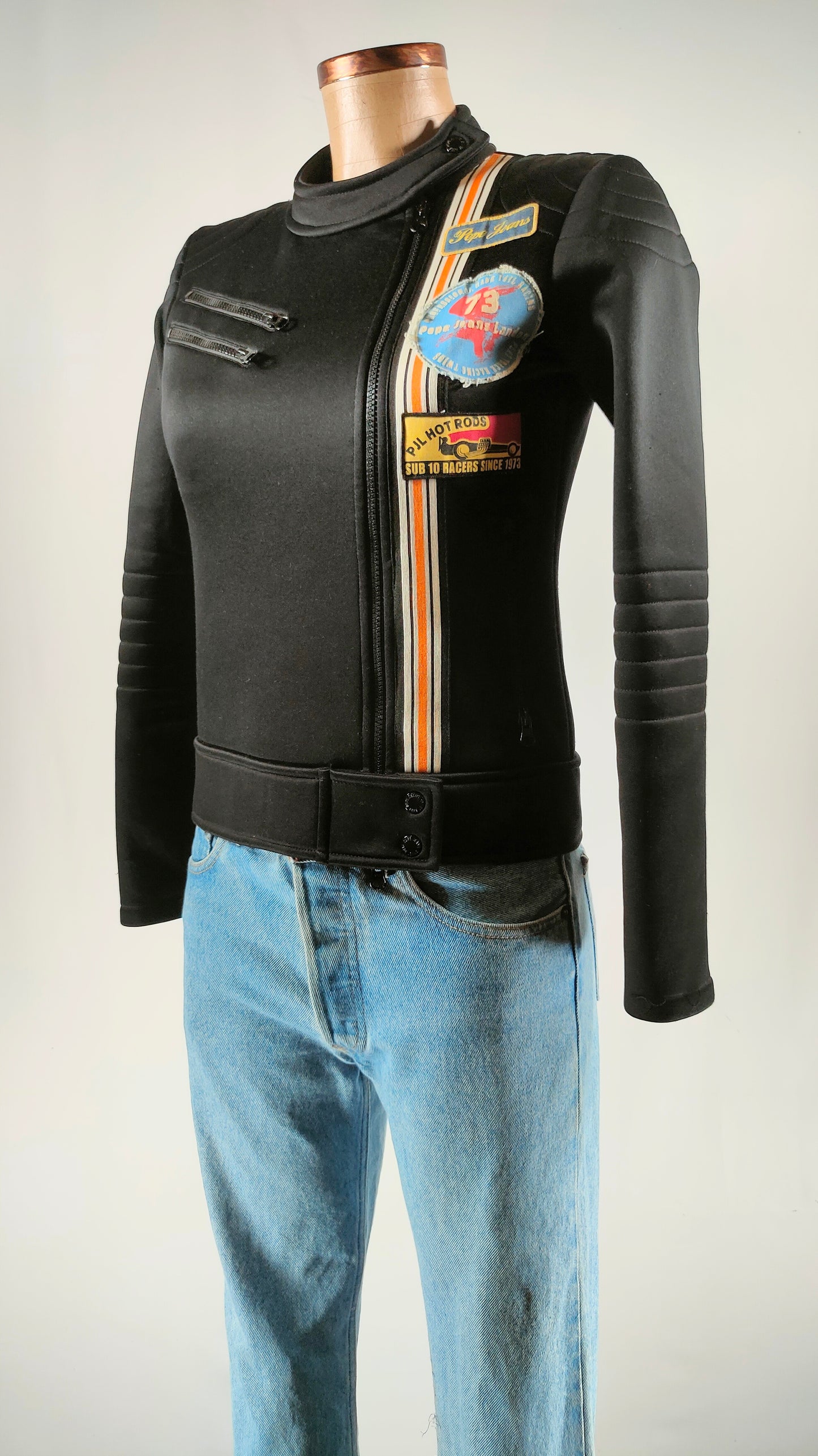 Chaqueta biker efecto neopreno Pepe Jeans