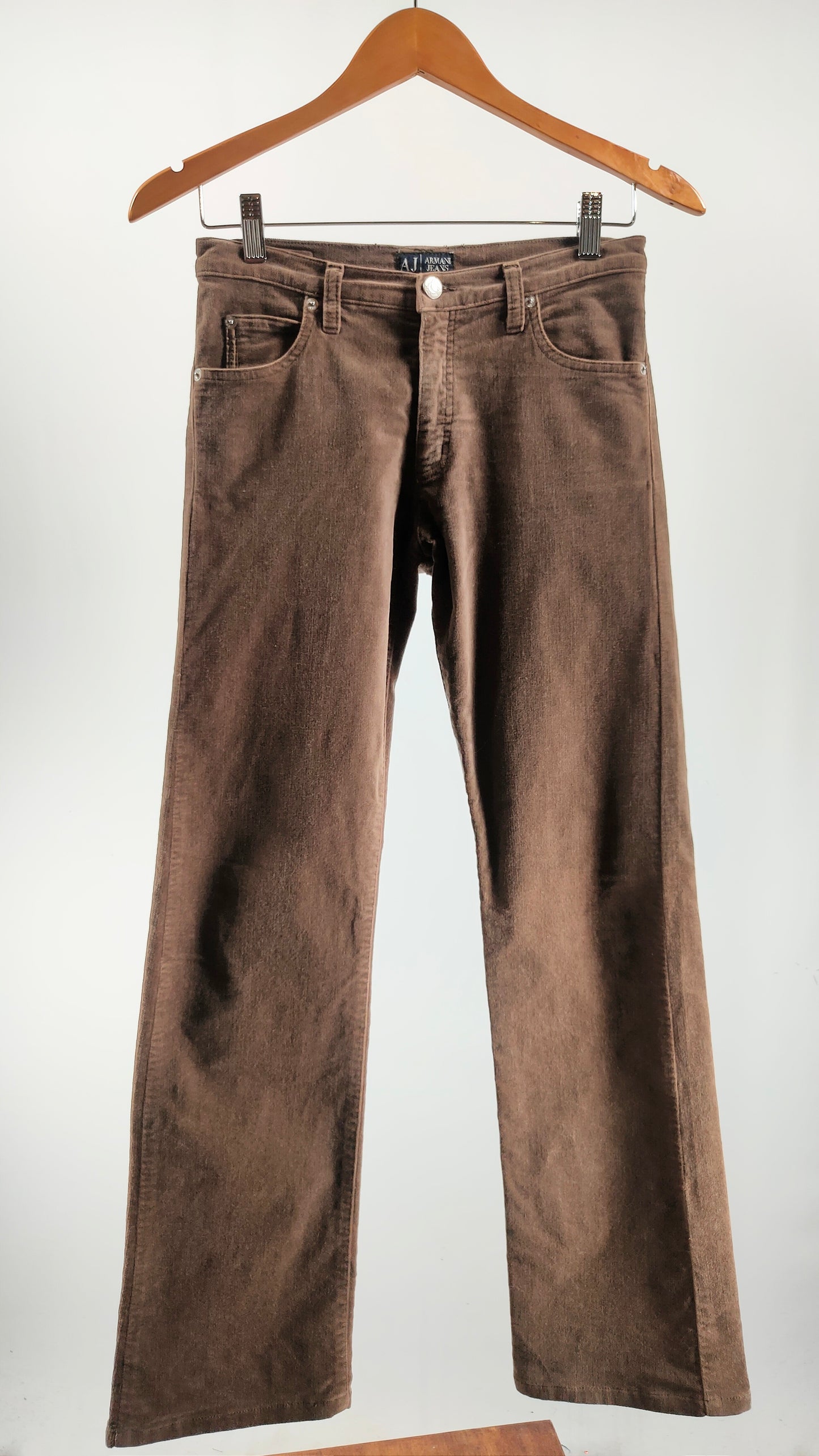 Pantalones Armani efecto terciopelo