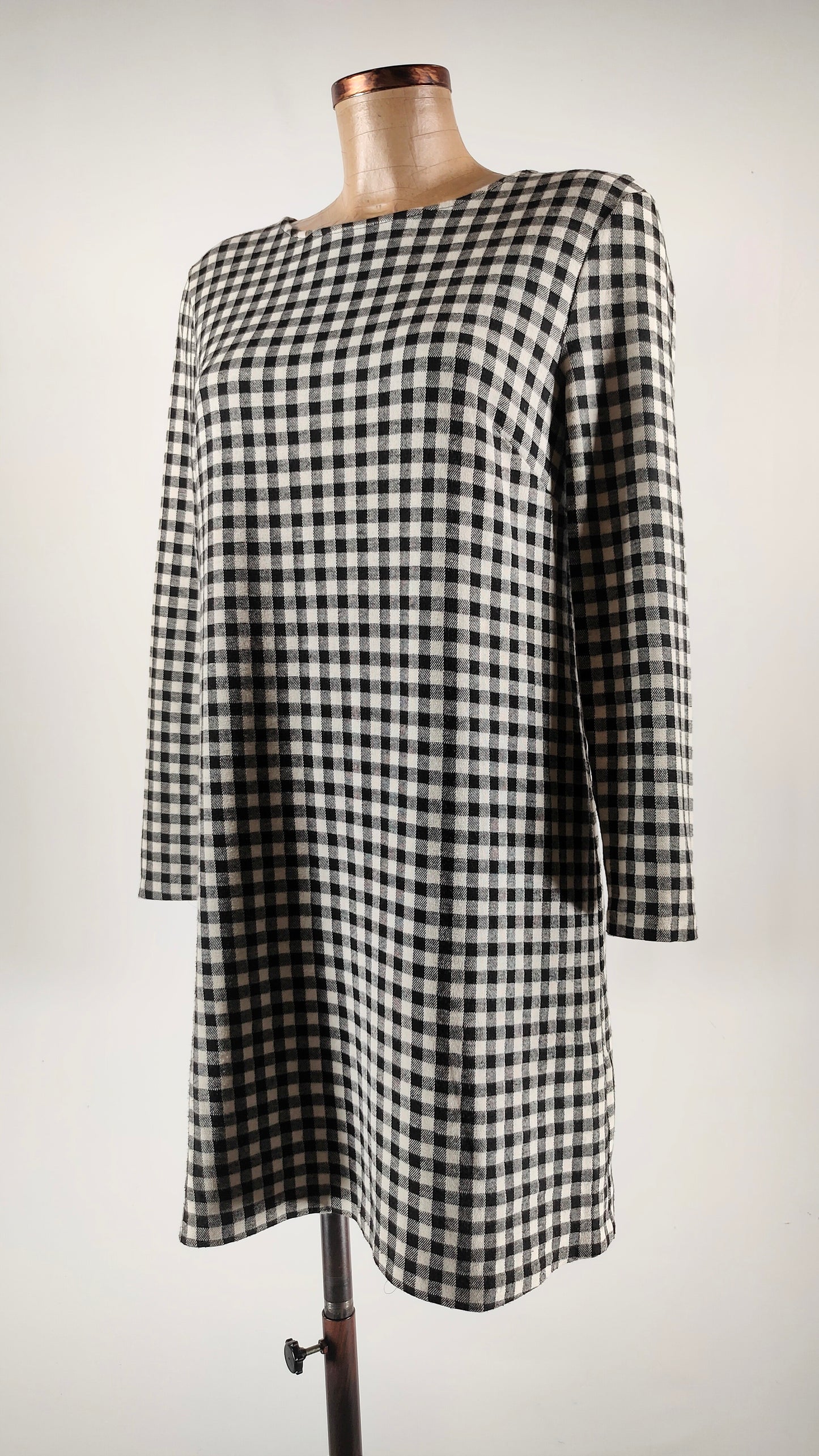 Vestido de cuadros Mango