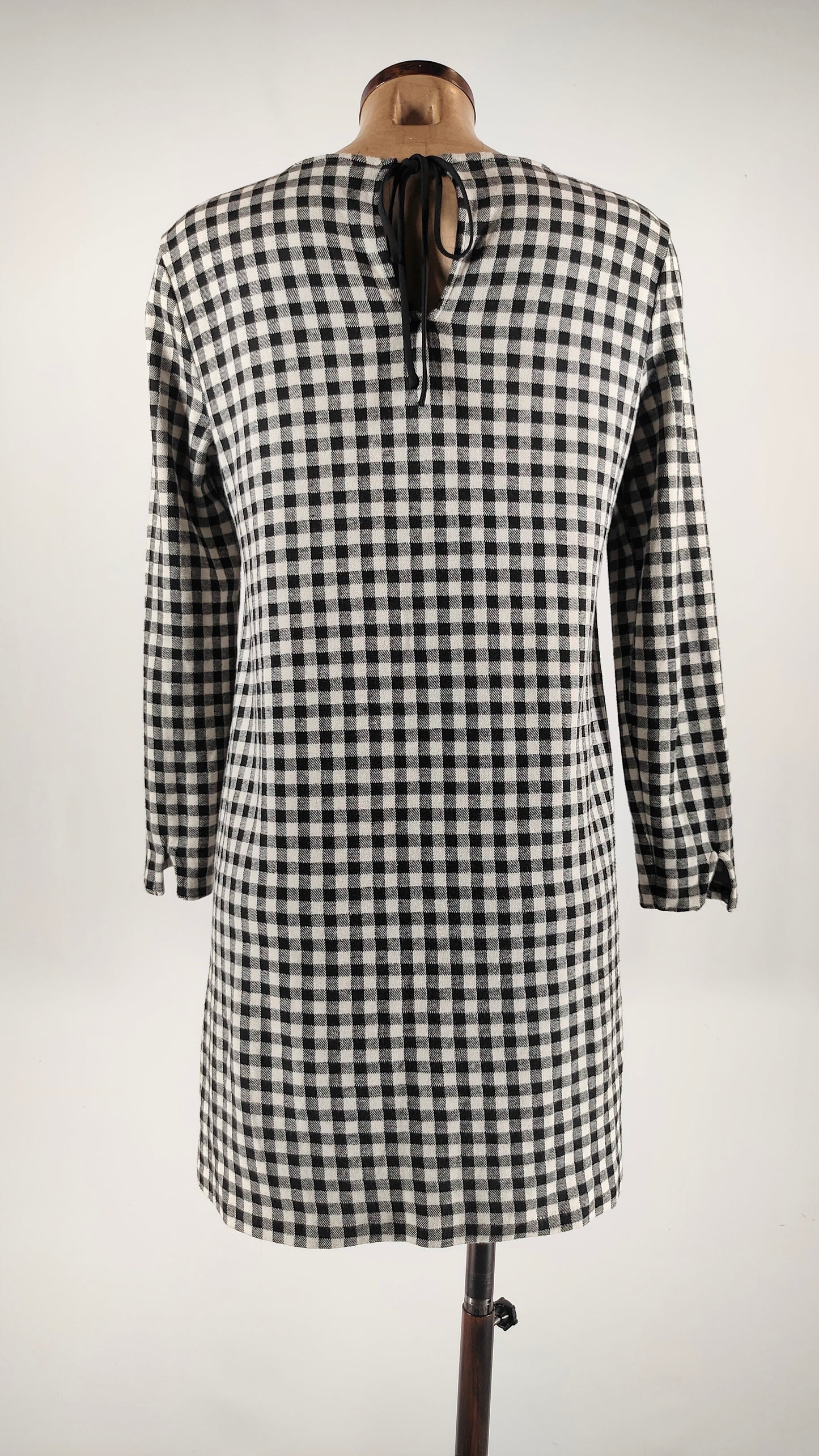 Vestido de cuadros Mango