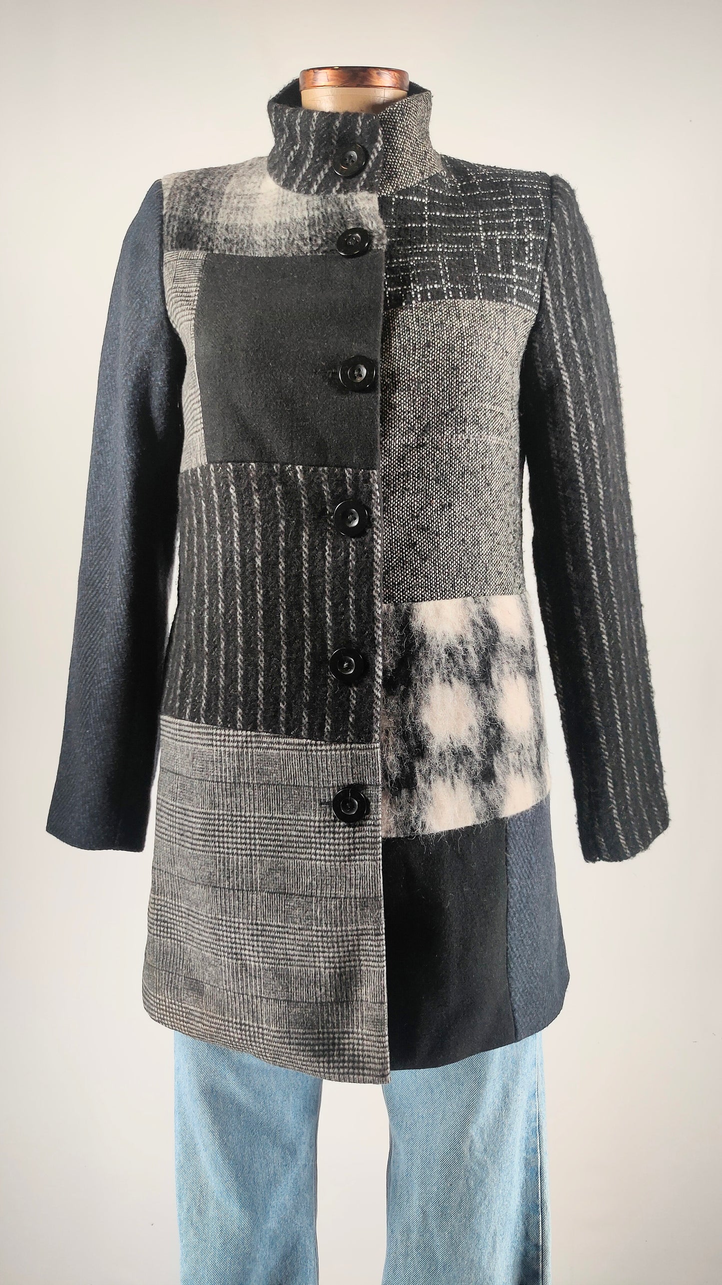 Abrigo Desigual patchwork