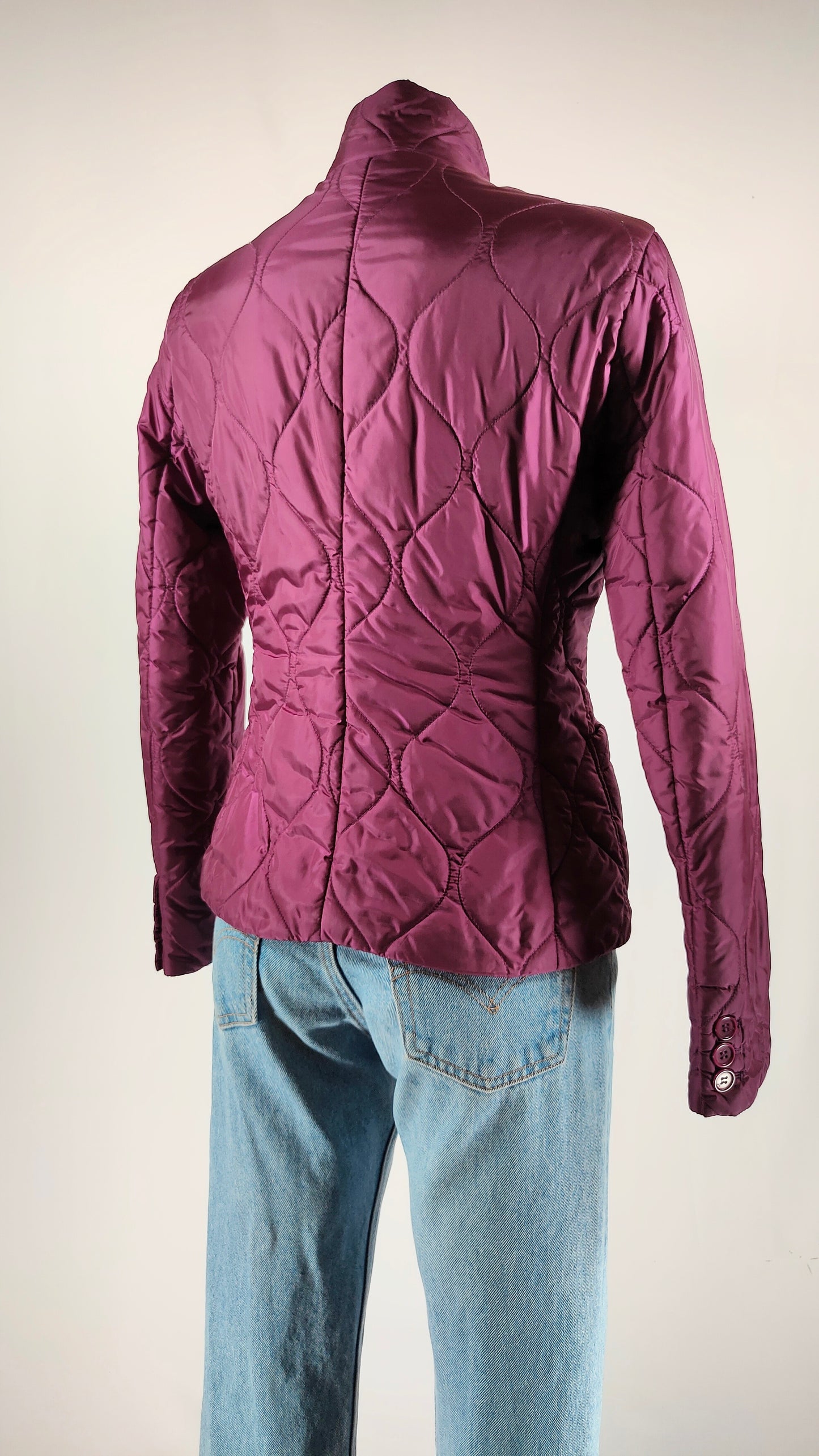 Chaqueta acolchada morada Aspesi