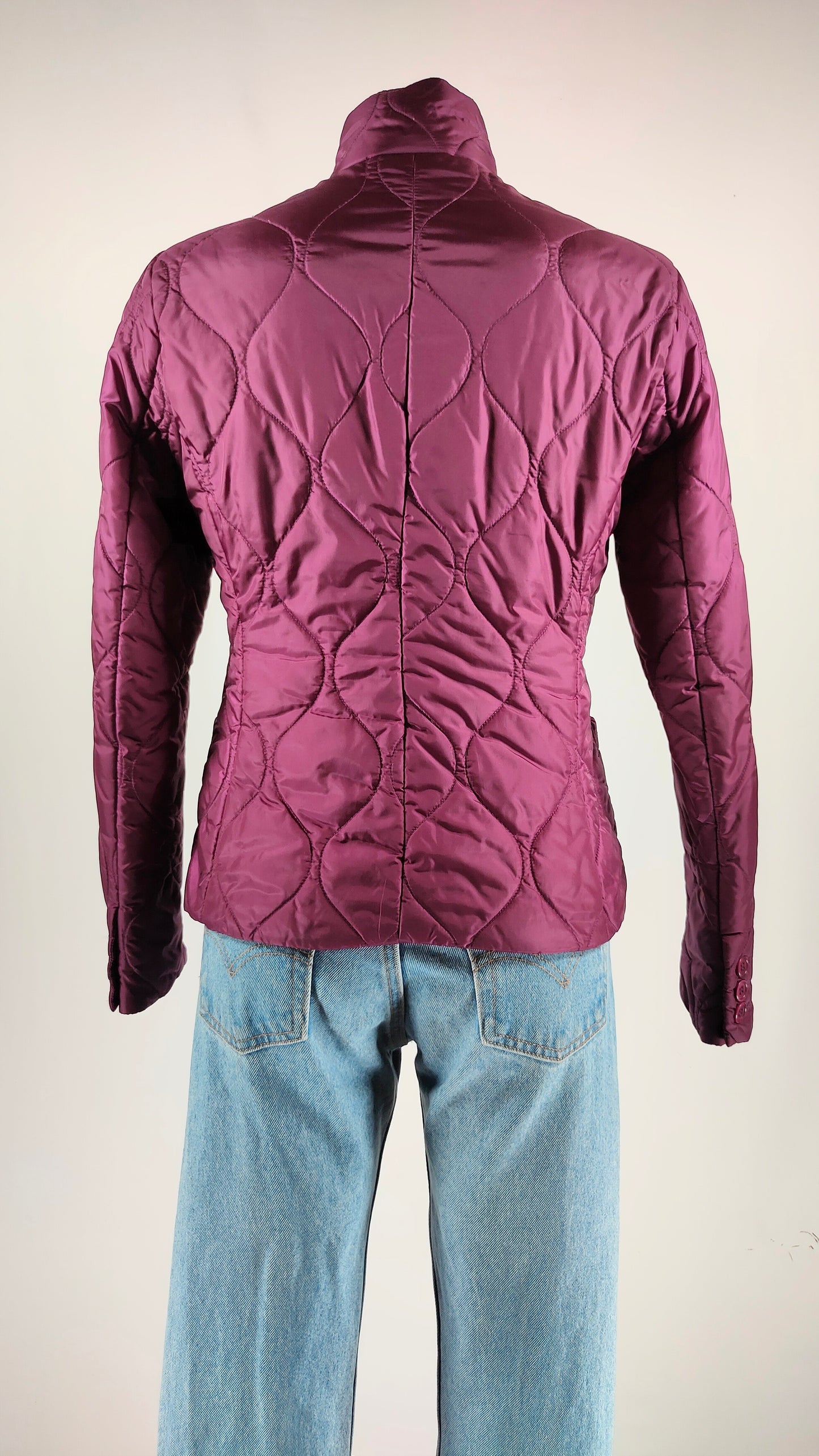 Chaqueta acolchada morada Aspesi