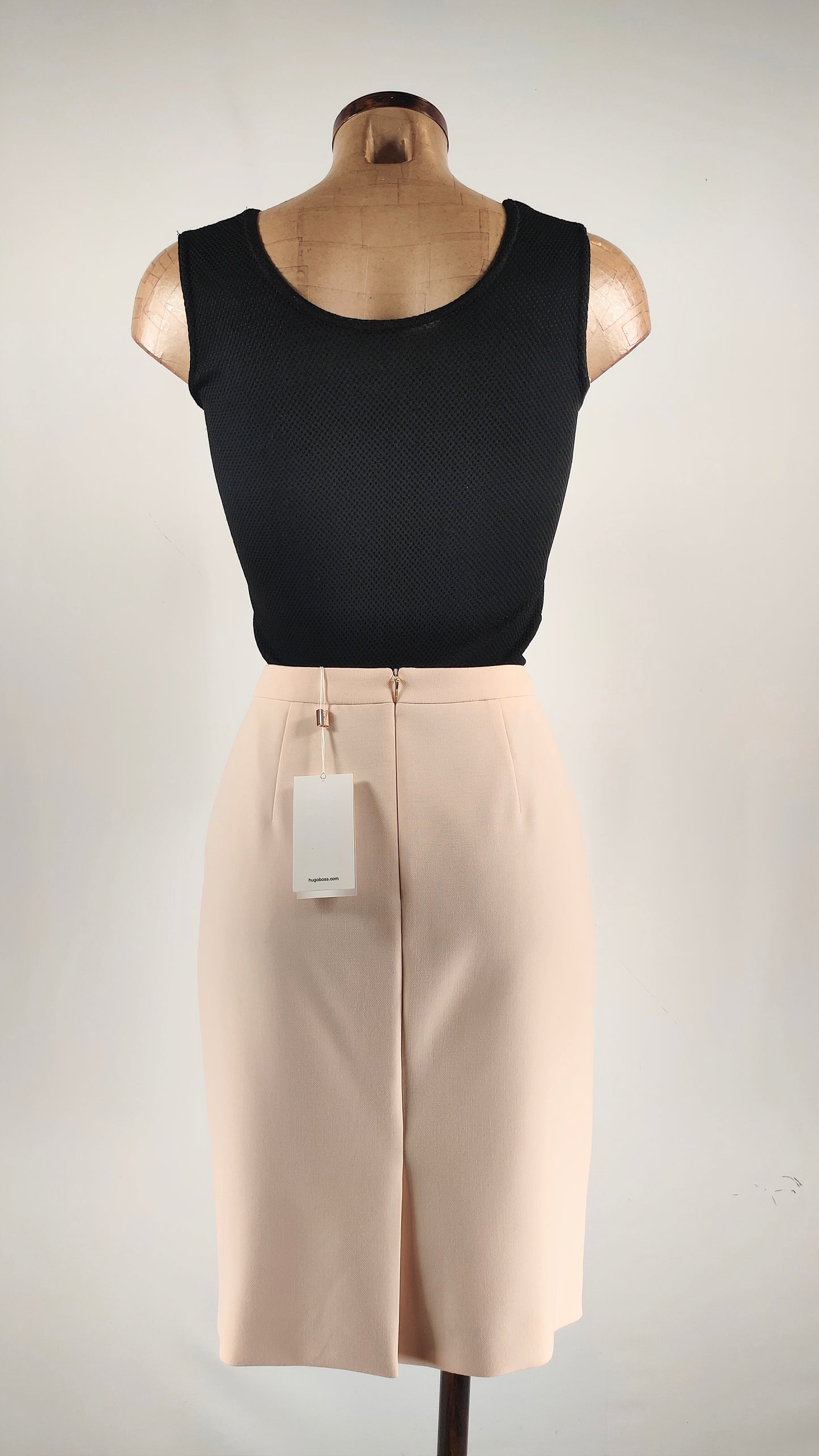 Falda Beige de tubo Hugo Boss