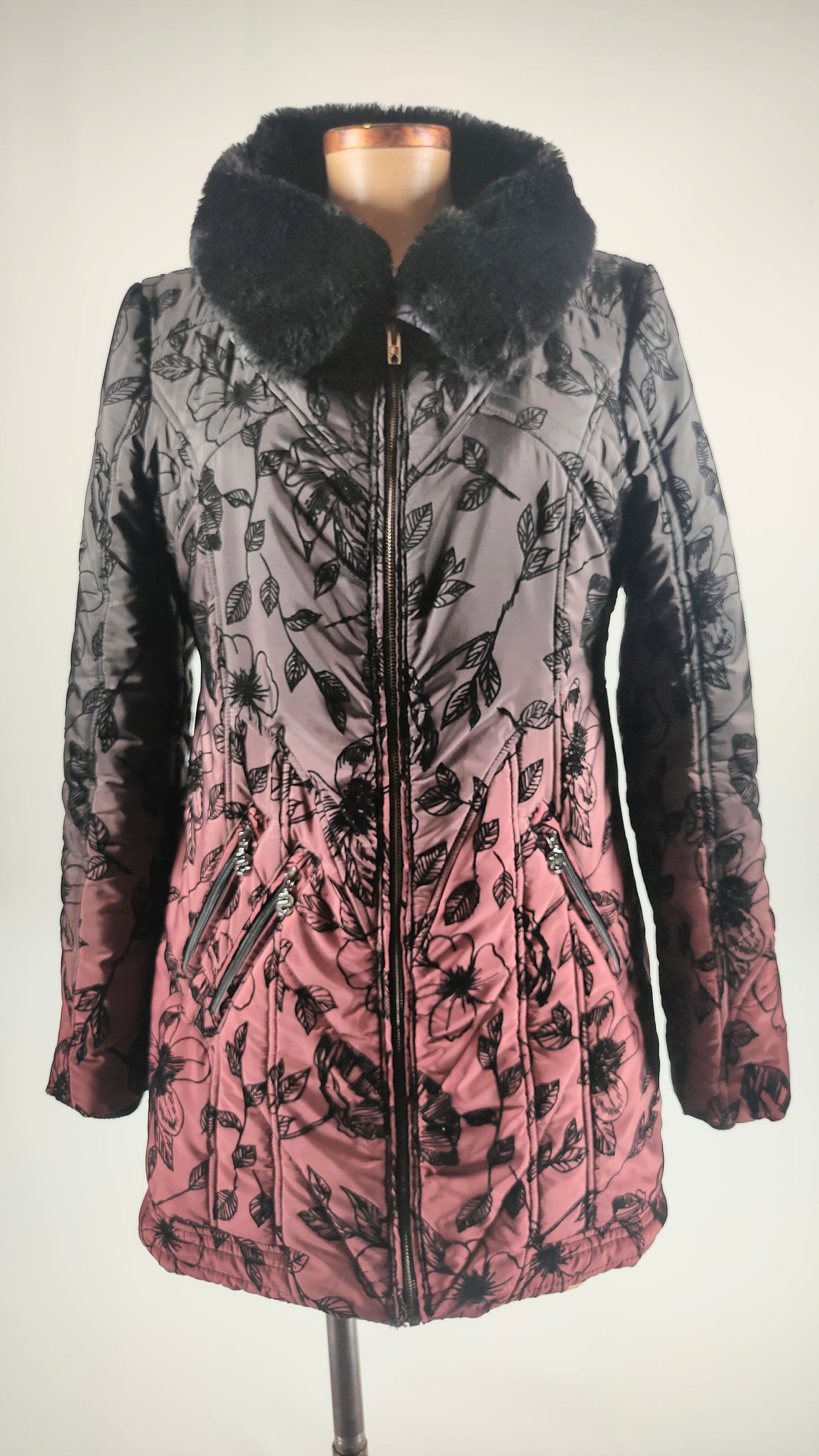 Abrigo Desigual efecto degradado