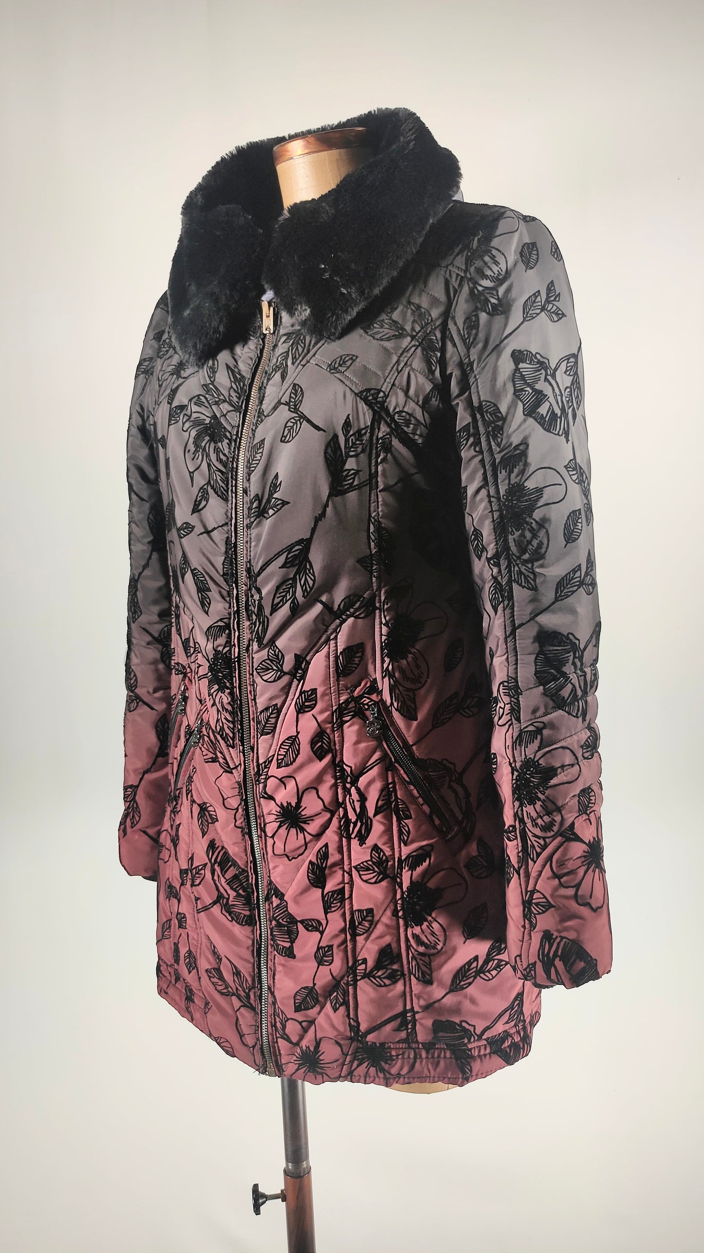 Abrigo Desigual efecto degradado