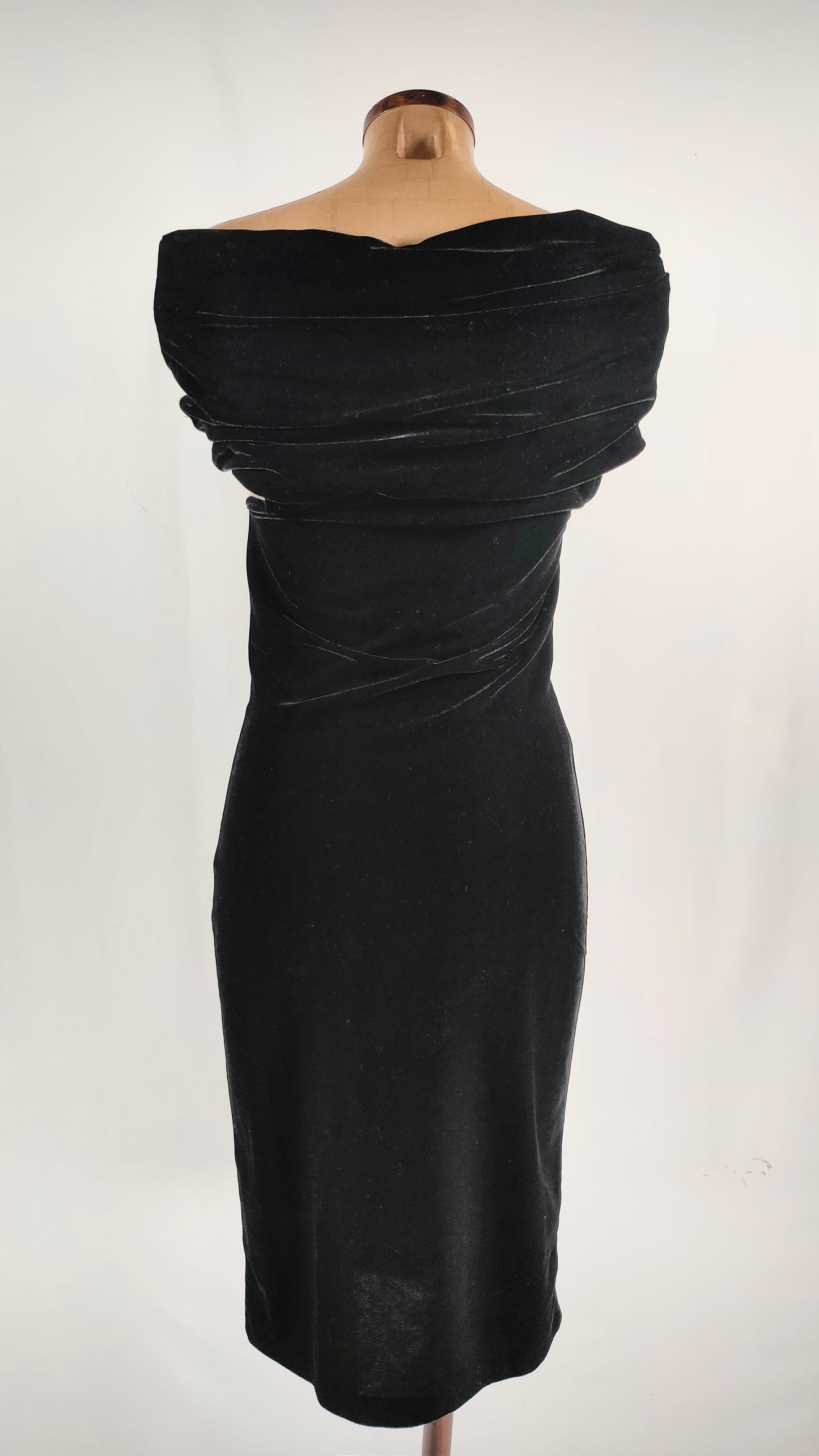 Vestido de terciopelo sin mangas Reiss