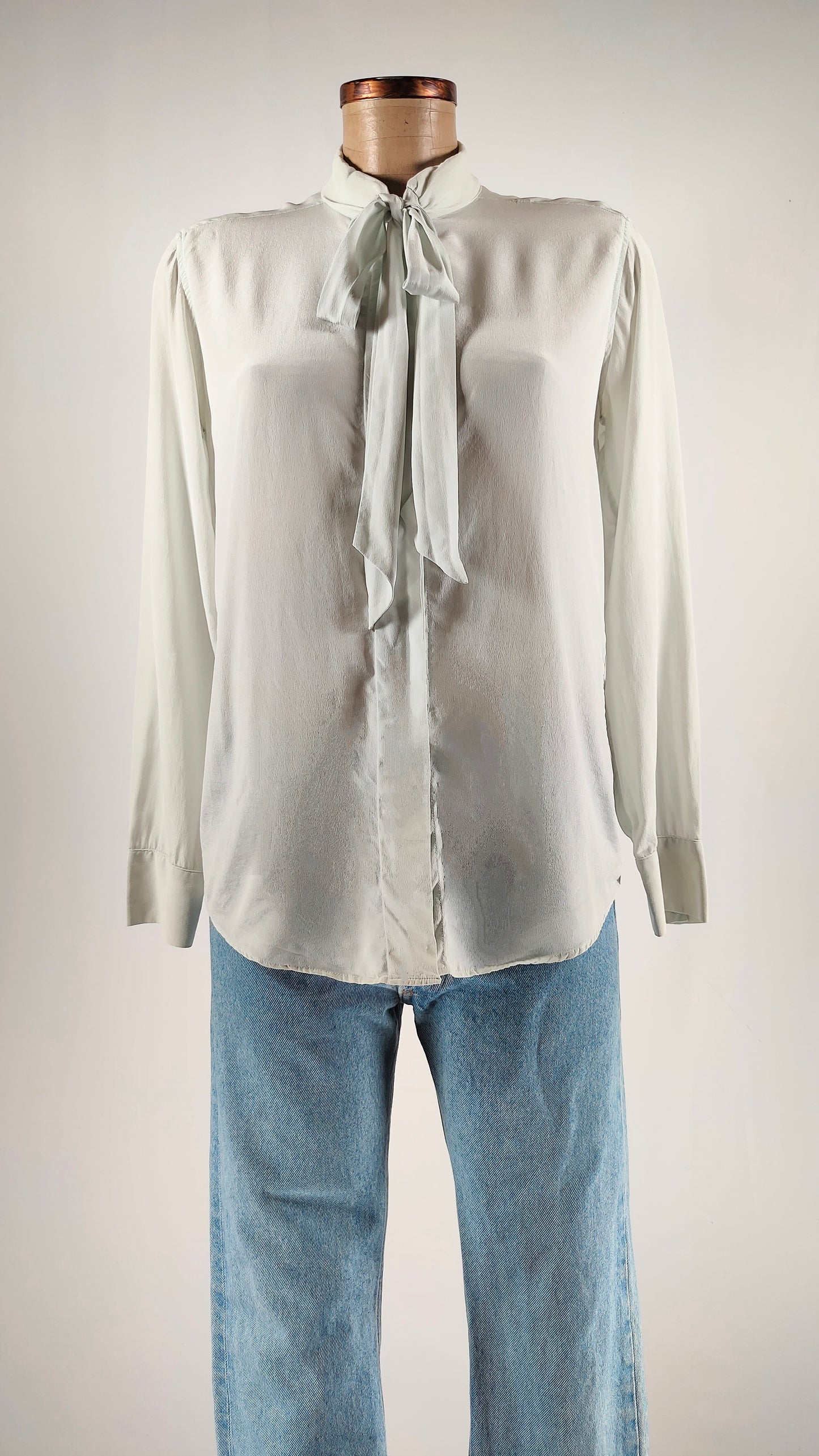 Camisa de seda con lazo Sandro