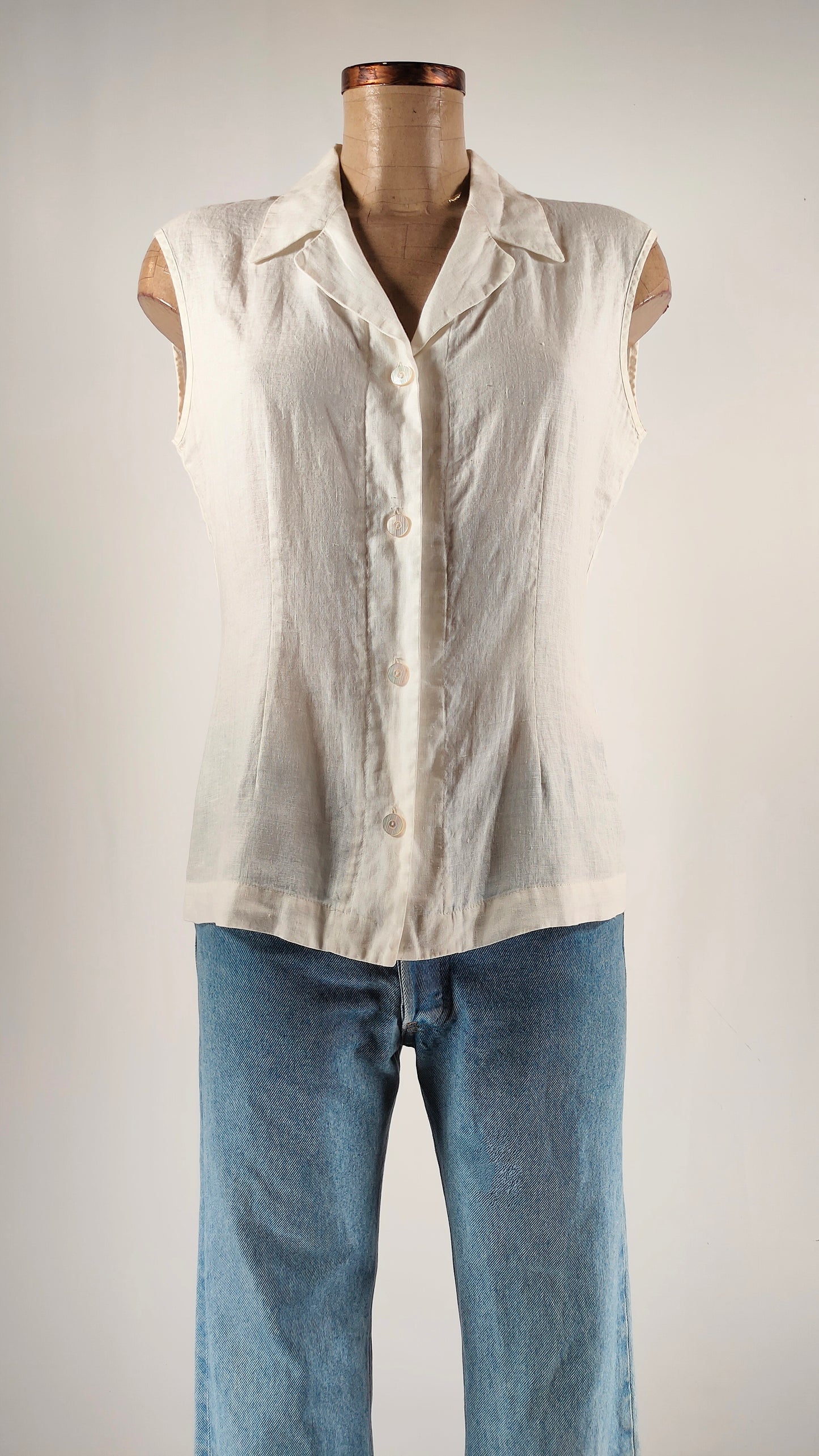 Top de lino Max Mara