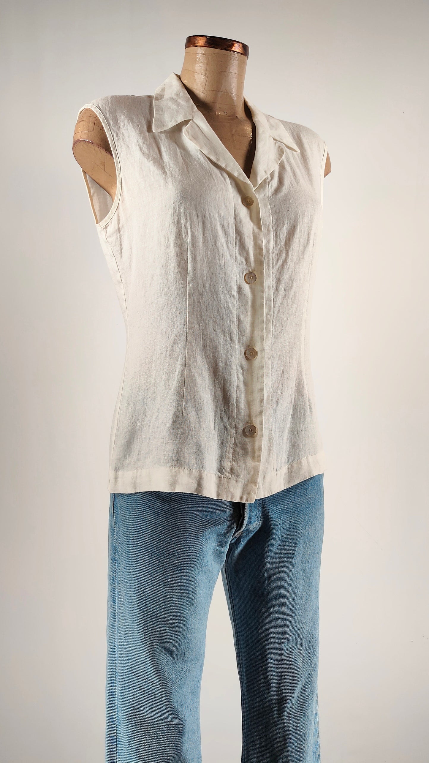 Top de lino Max Mara