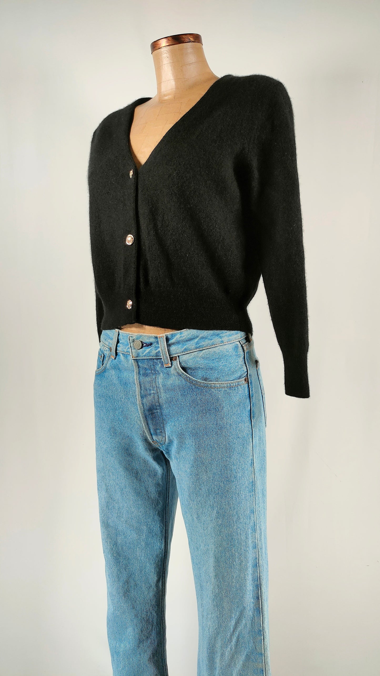 Chaqueta de Cashmere negra Massimo Dutti