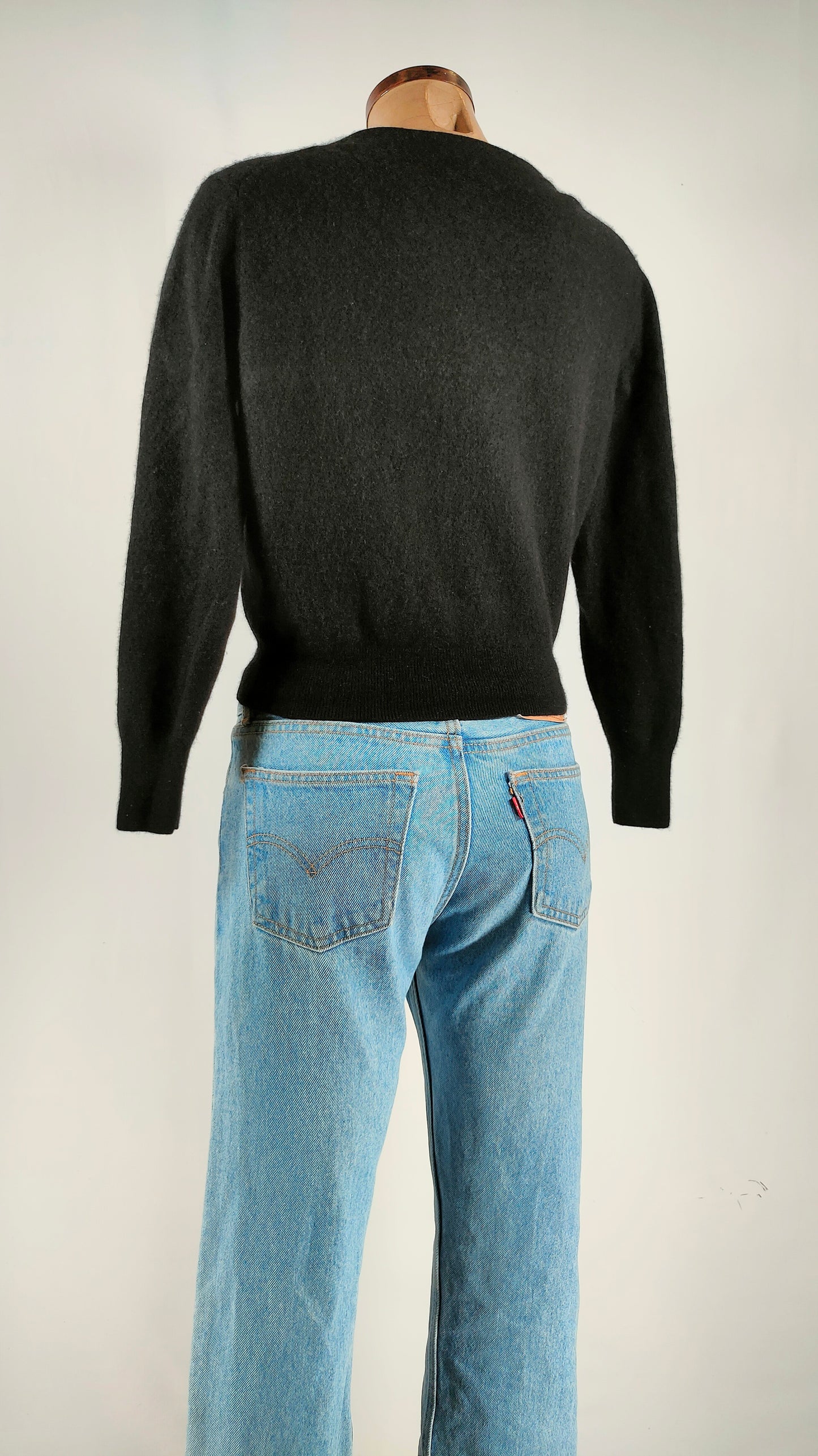 Chaqueta de Cashmere negra Massimo Dutti