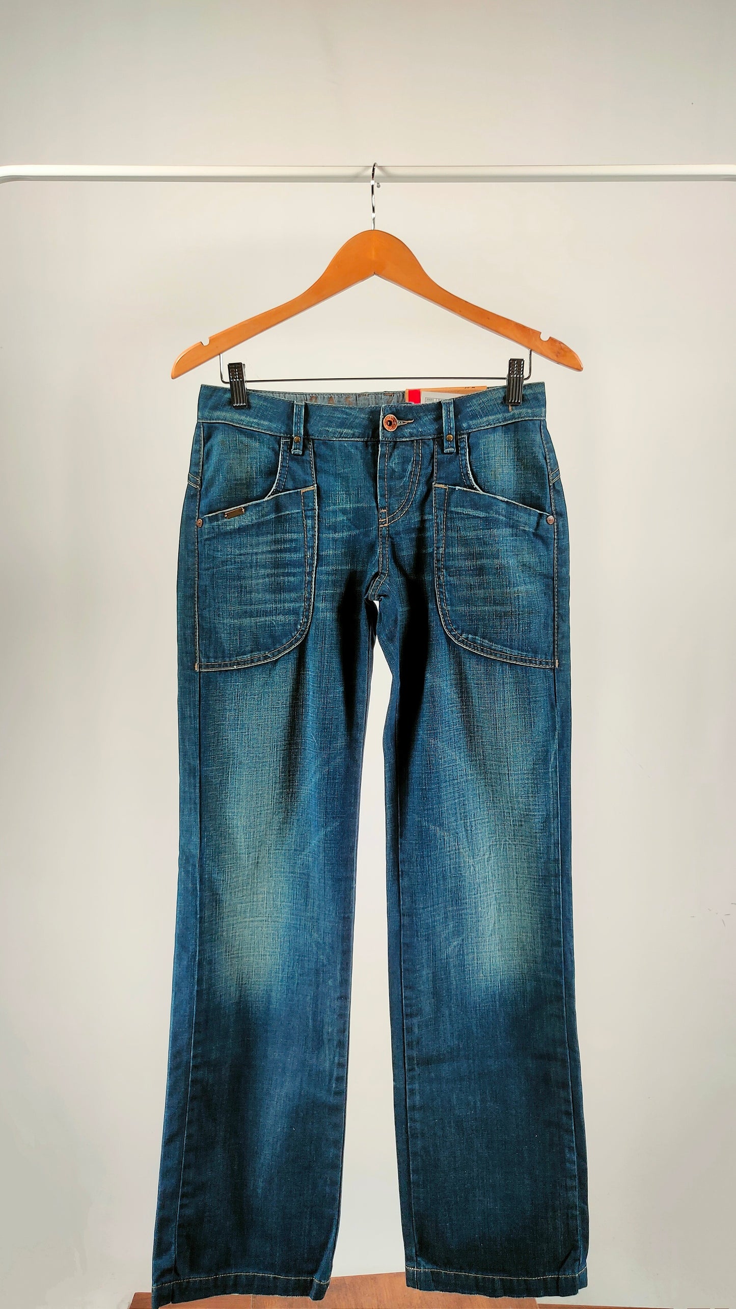 Jeans Gas con bolsillos azul