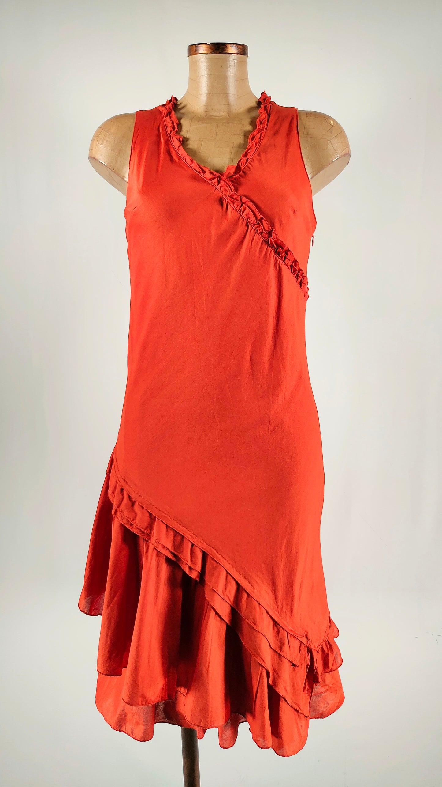 Vestido teja 100% algodón
