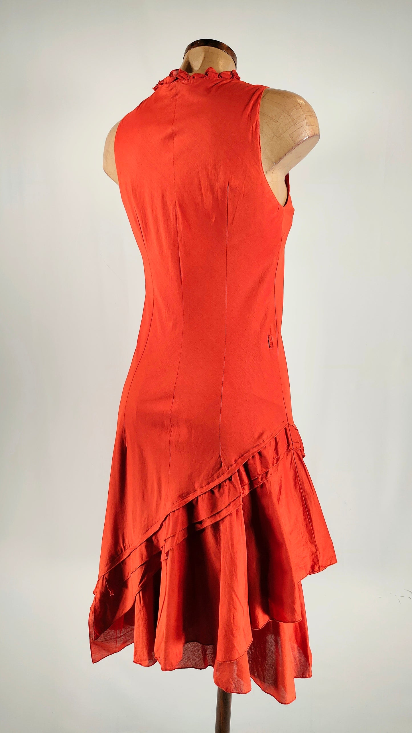 Vestido teja 100% algodón