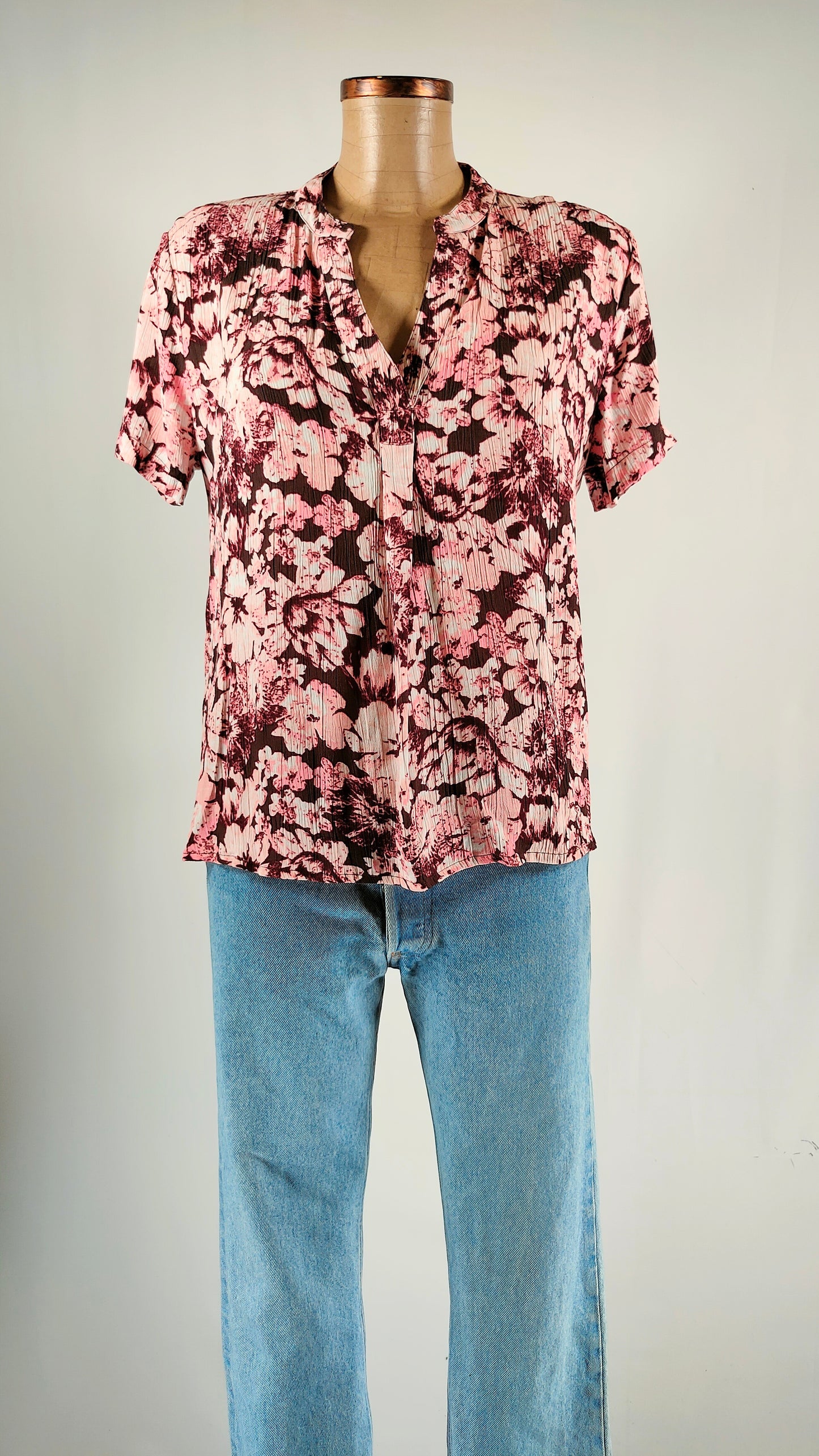 Blusa Only estampado rosa