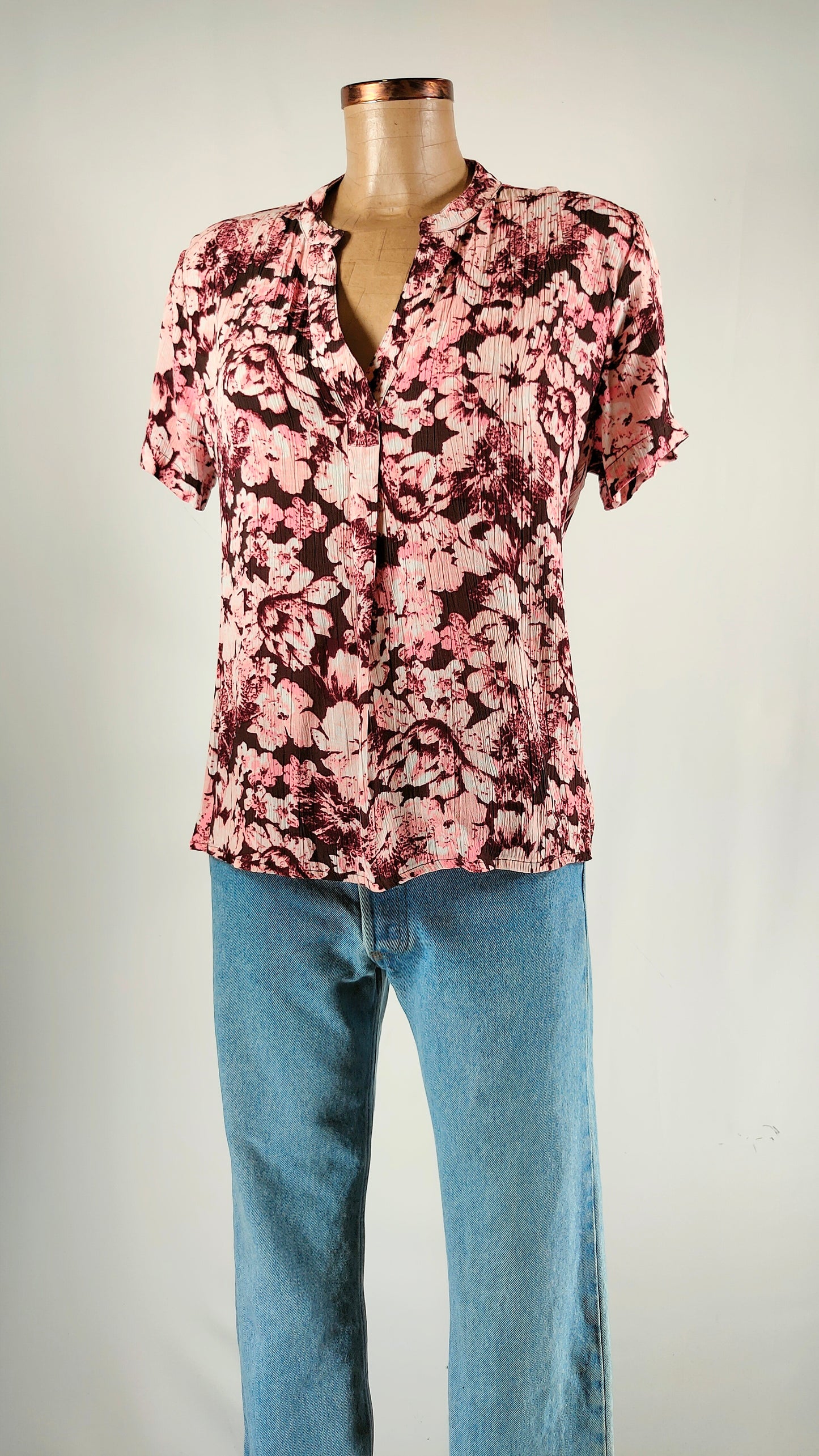 Blusa Only estampado rosa