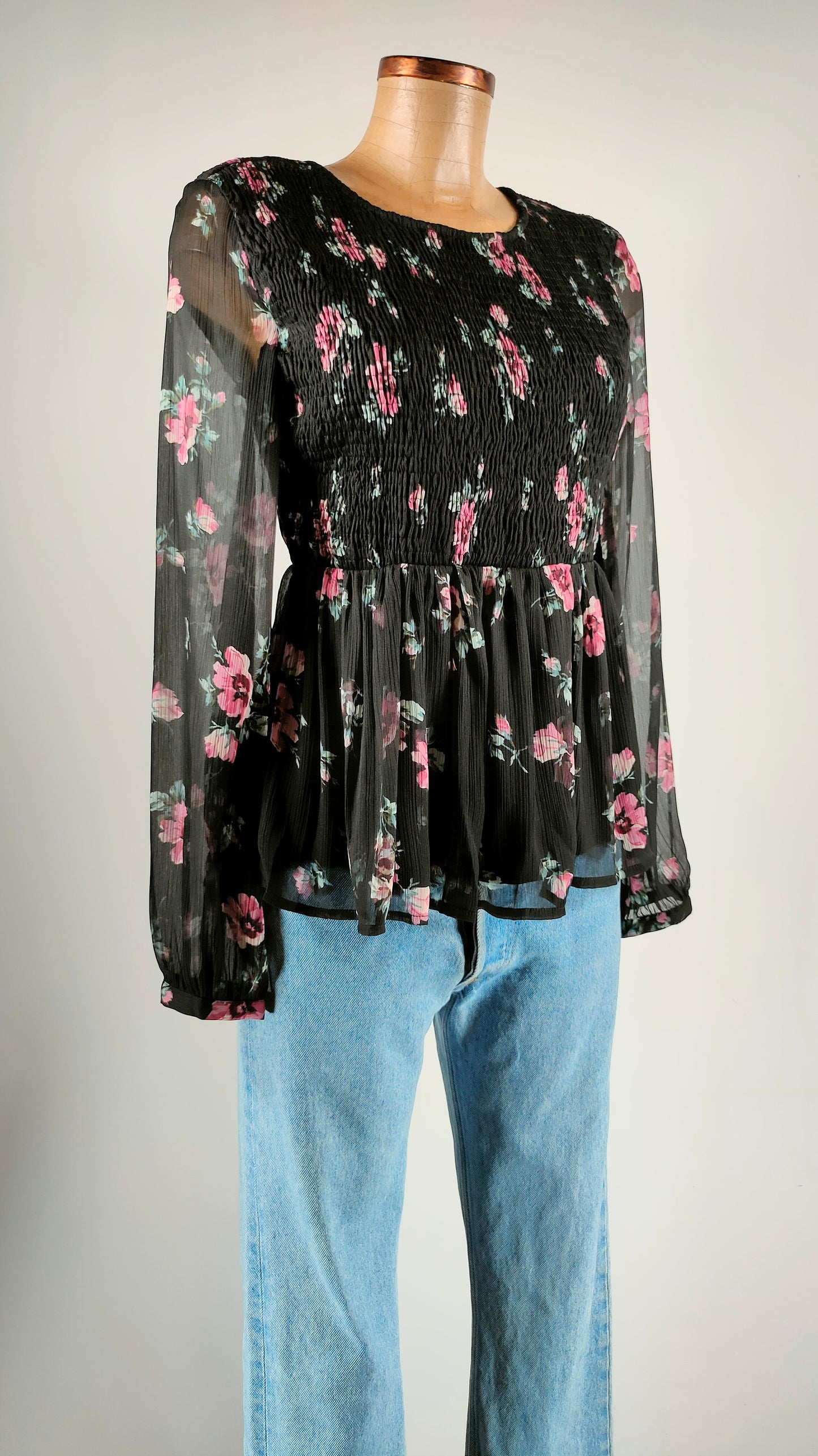 Blusa con fruncido en cintura Vila