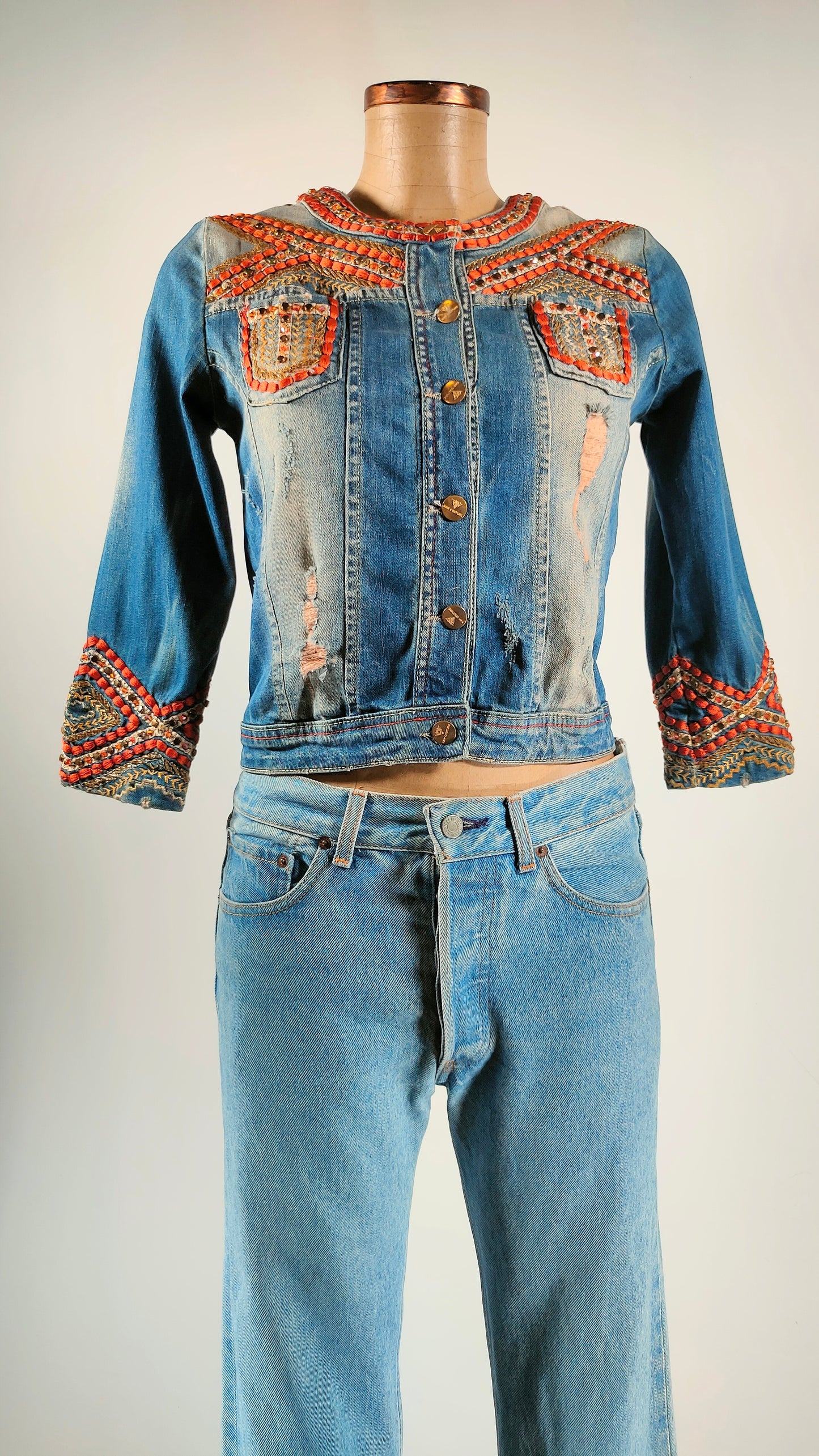 Cazadora tejana con apliques G-Star Raw