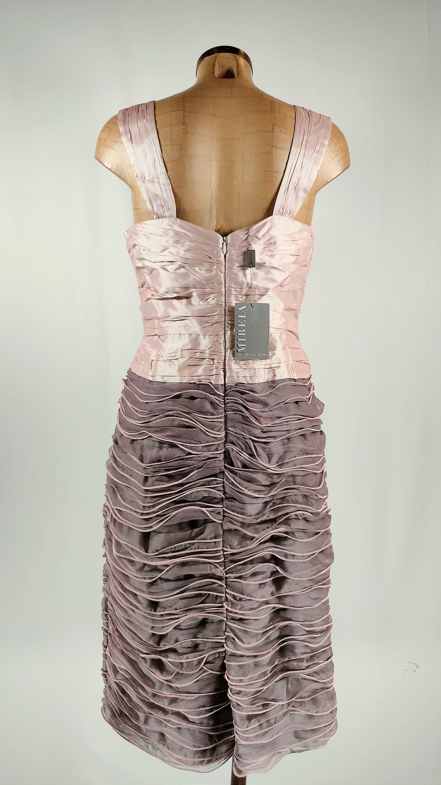 Vestido de seda fiesta con efecto lazo
