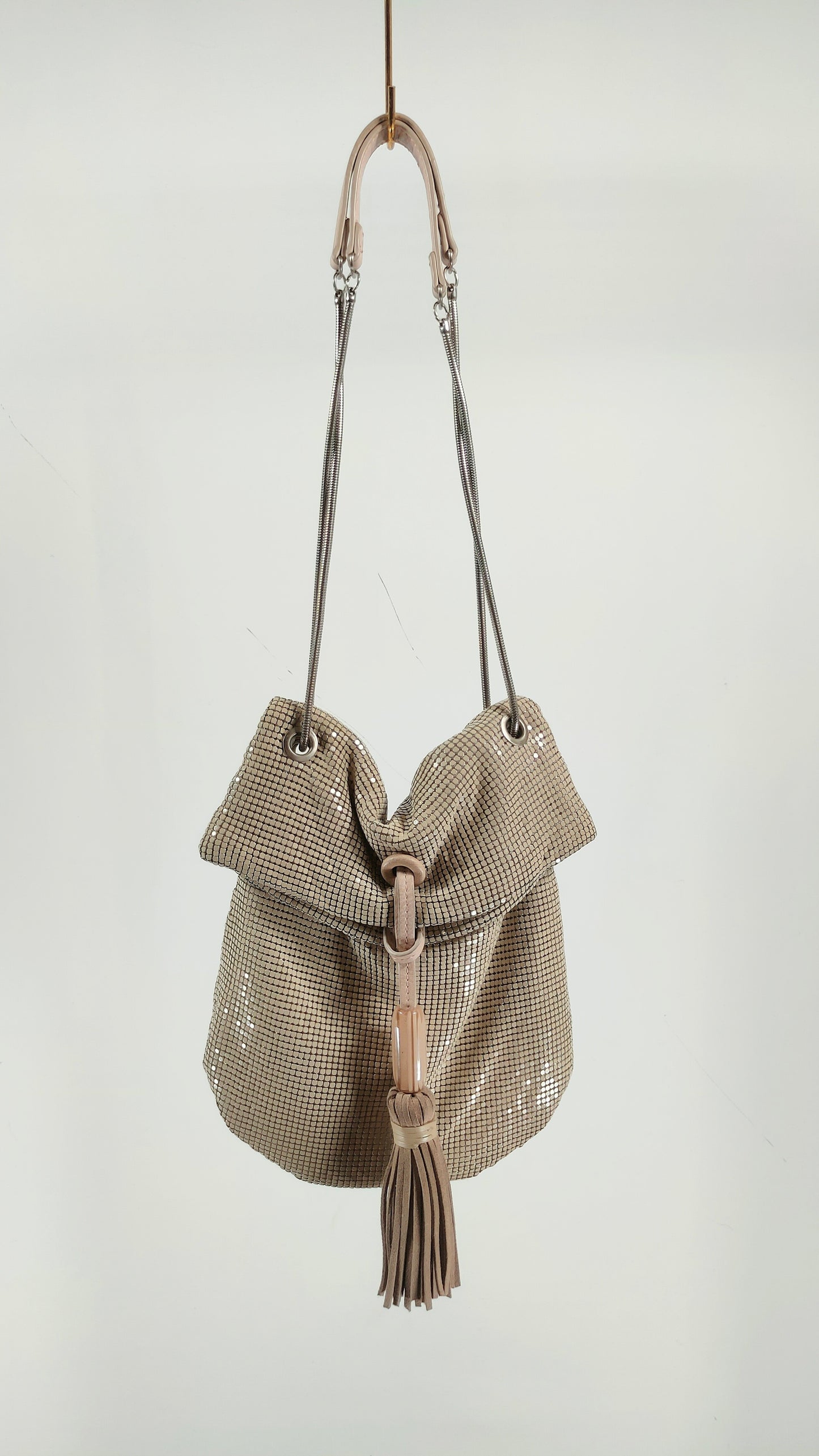 Bolso de apliques beige abbacino