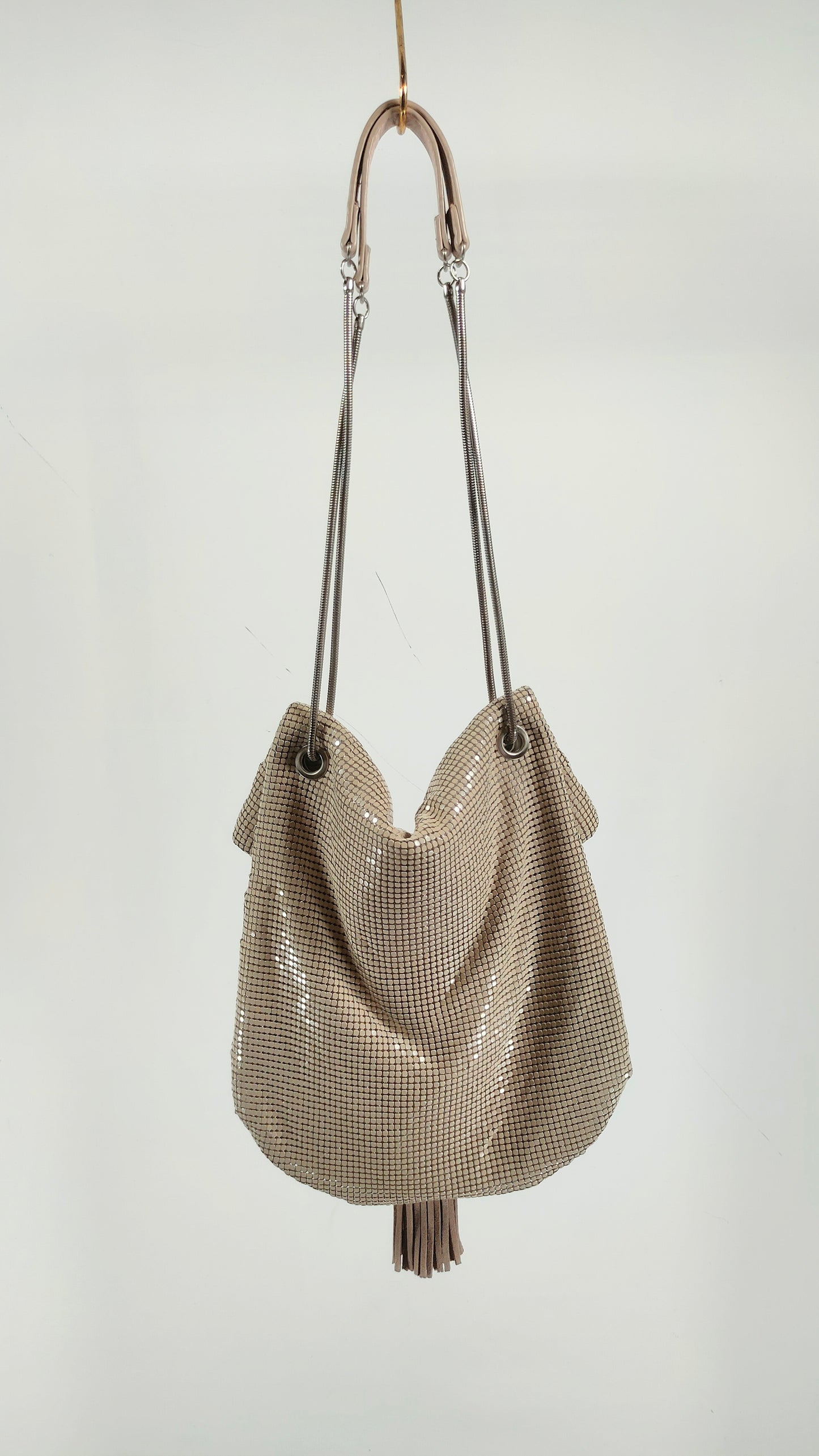 Bolso de apliques beige abbacino