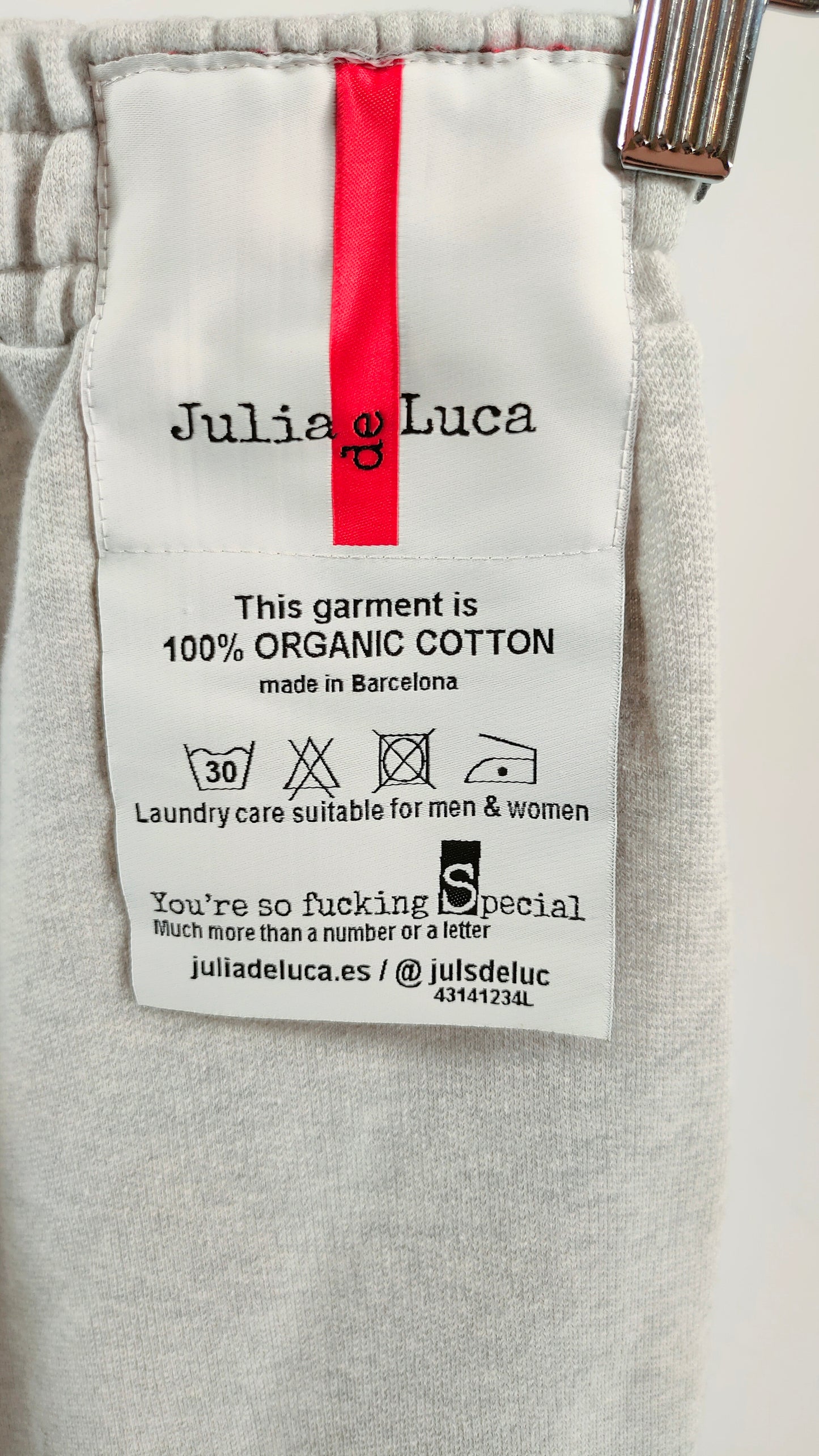 Bermuda de algodón gris Julia de Luca