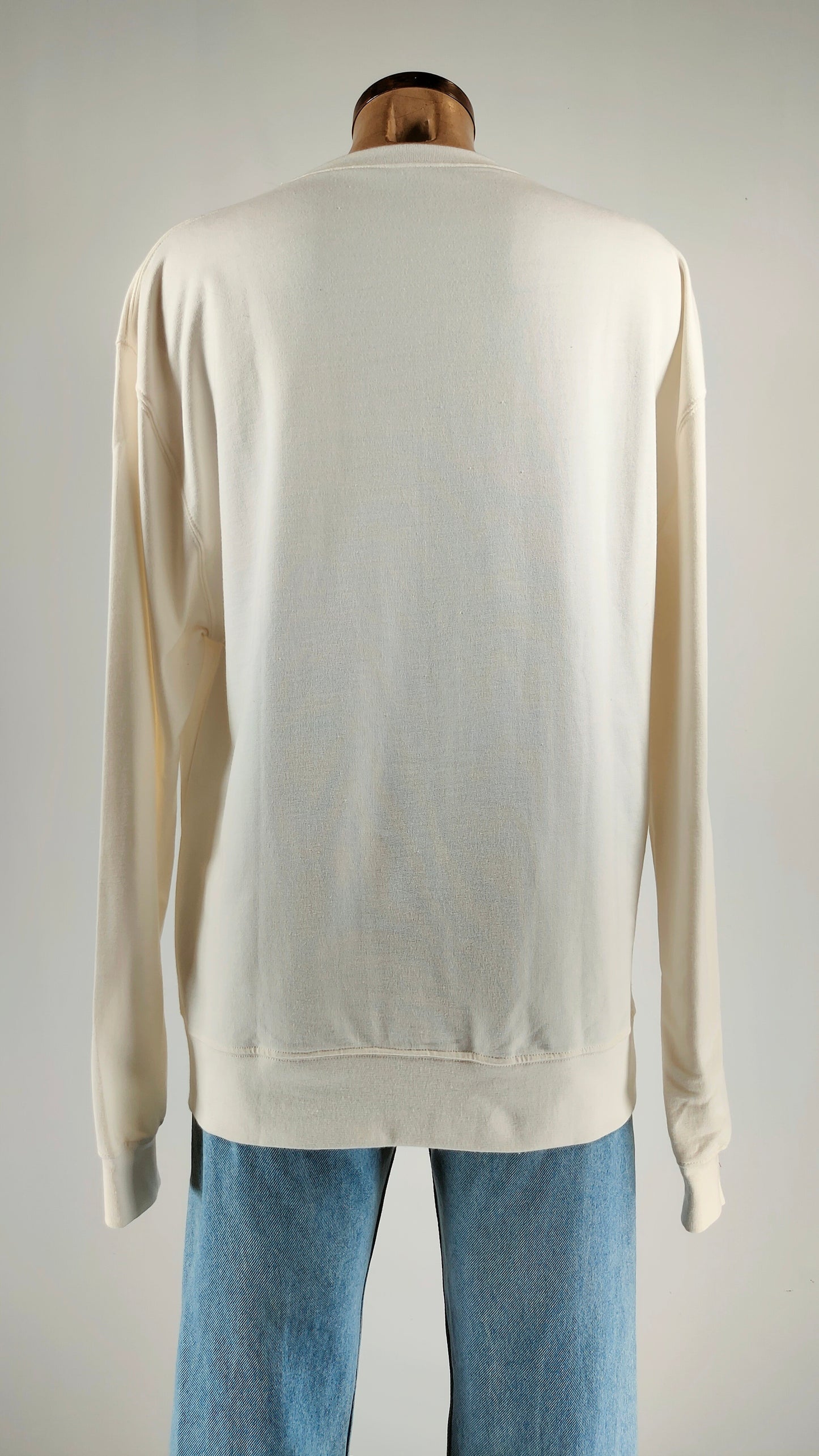 Sudadera blanca de algodón Julia de Luca