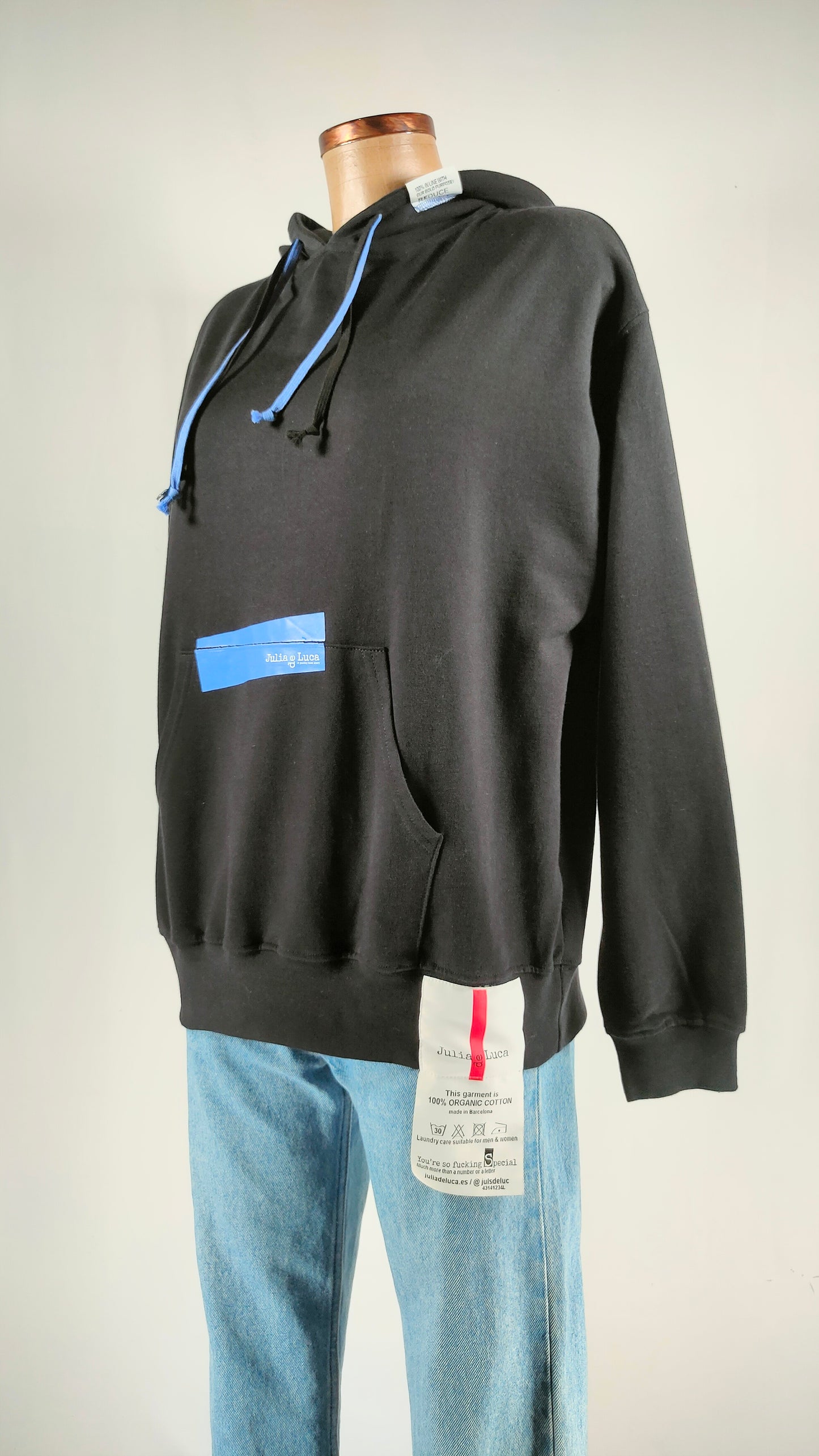 Sudadera negra Julia de Luca