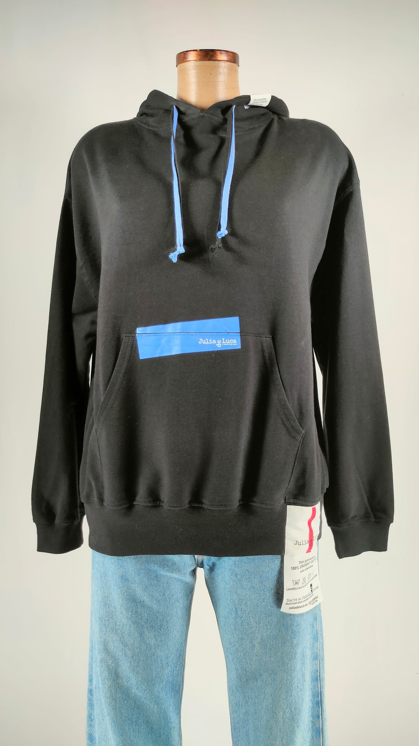 Sudadera negra Julia de Luca