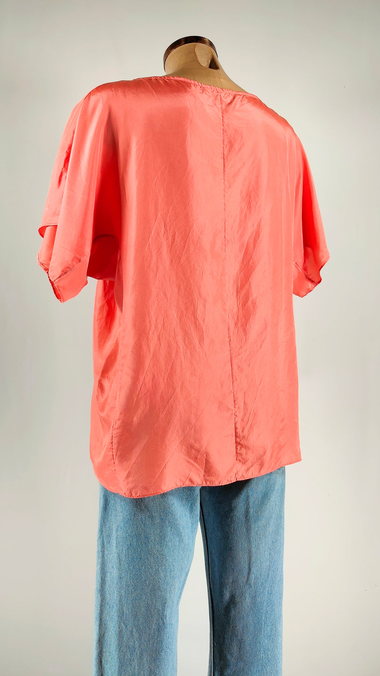 Blusa de seda coral Cos