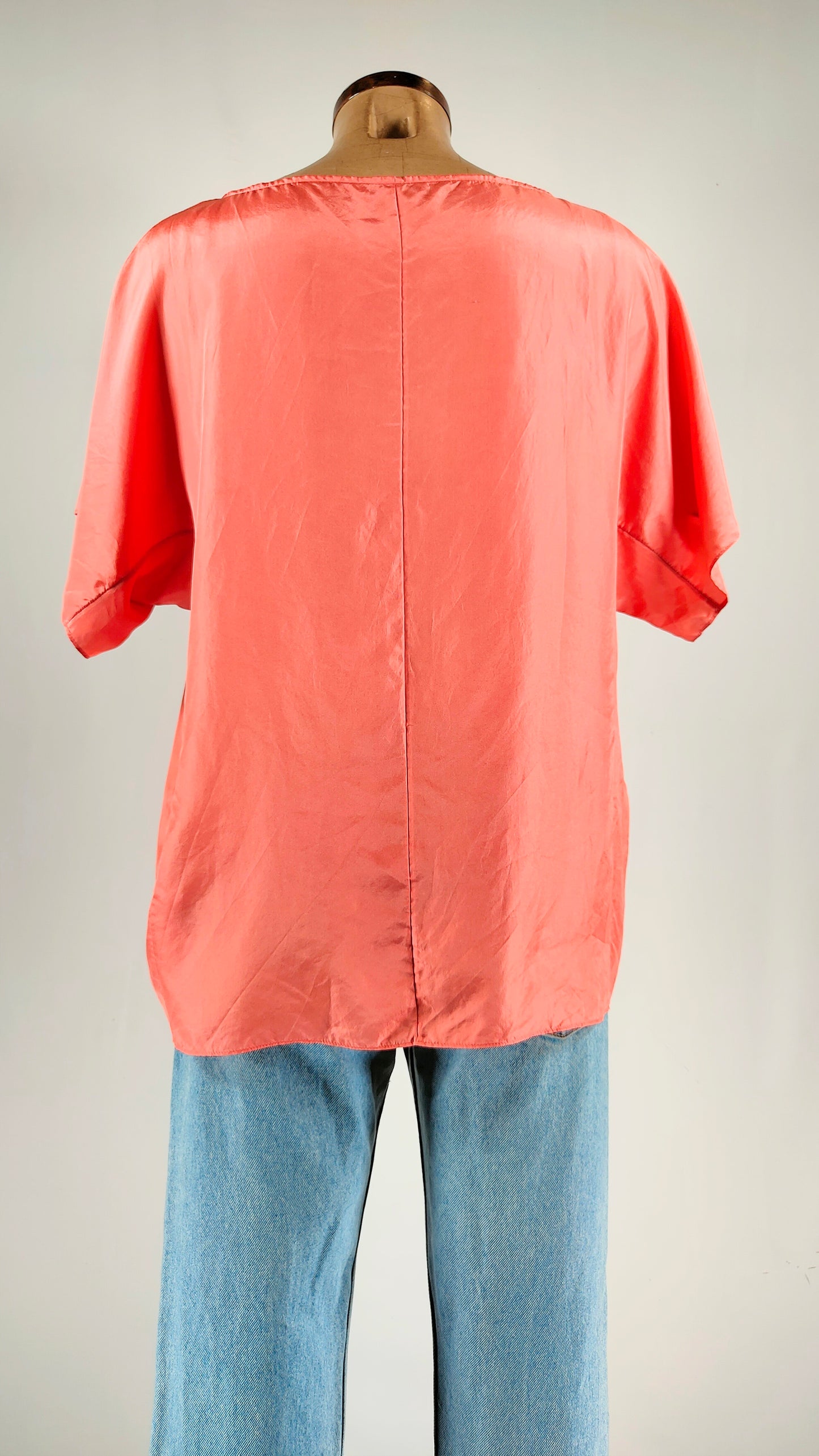 Blusa de seda coral Cos