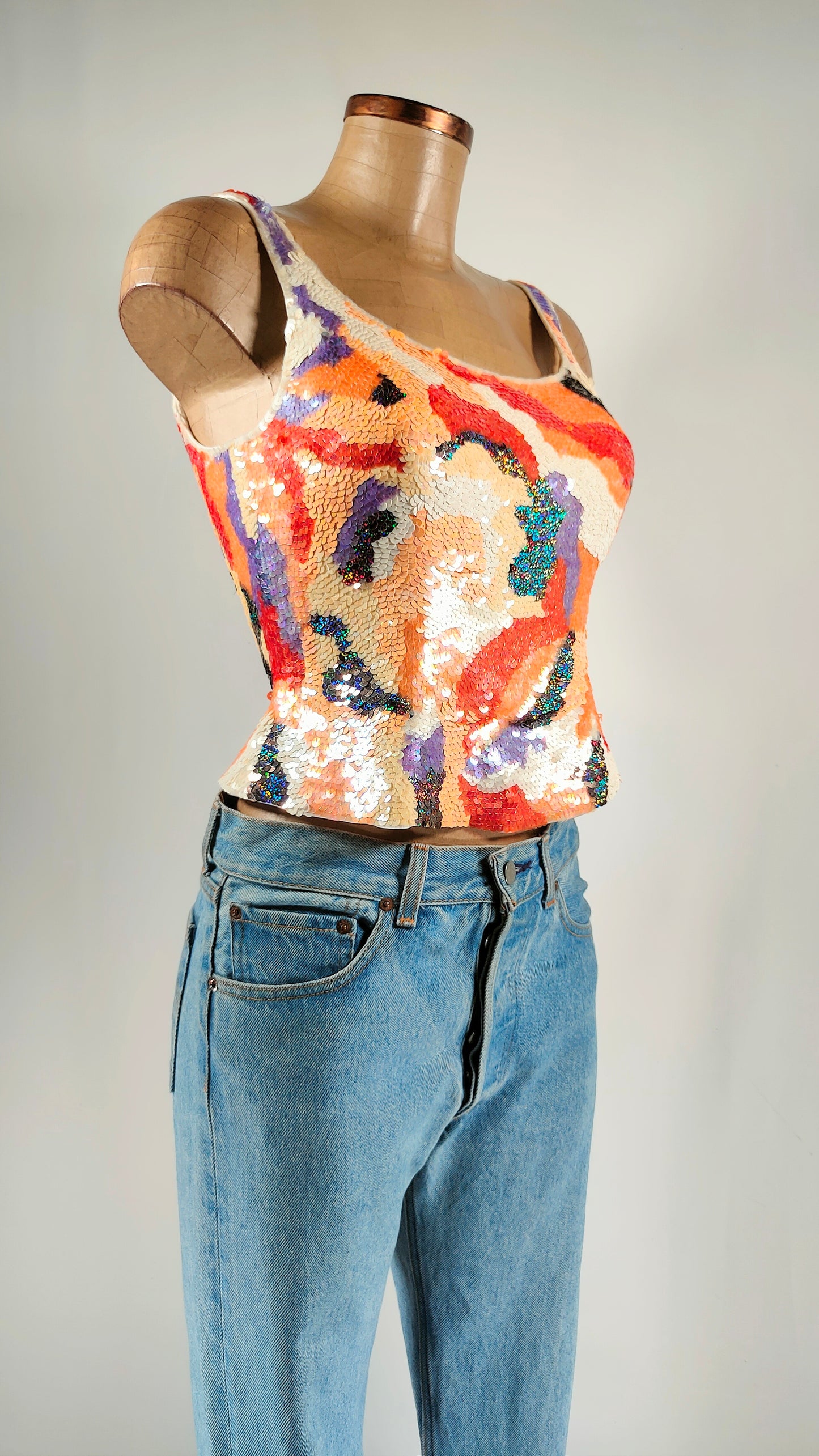 Top con apliques Forzetti