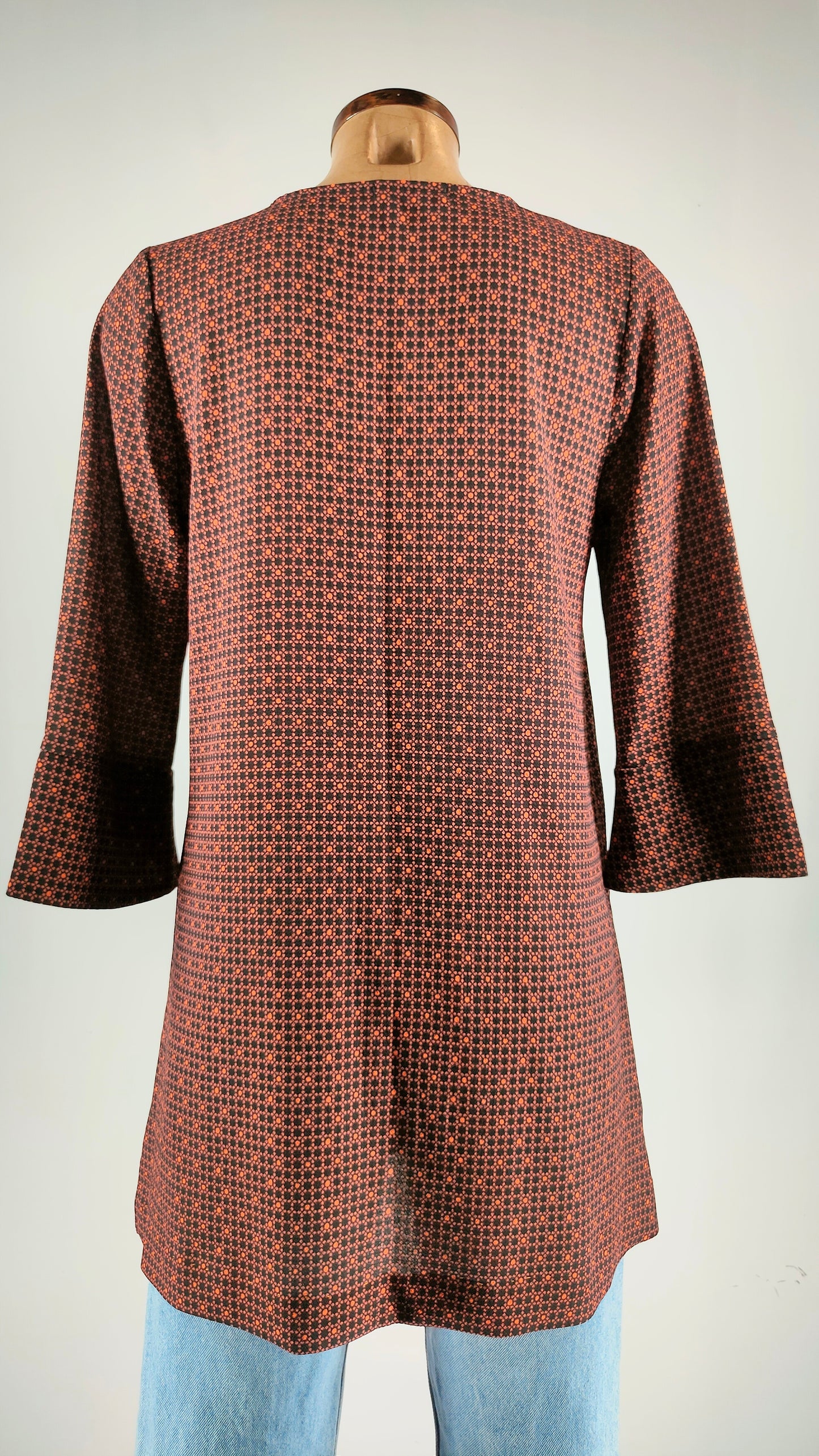 Vestido/blusón estampado sixties