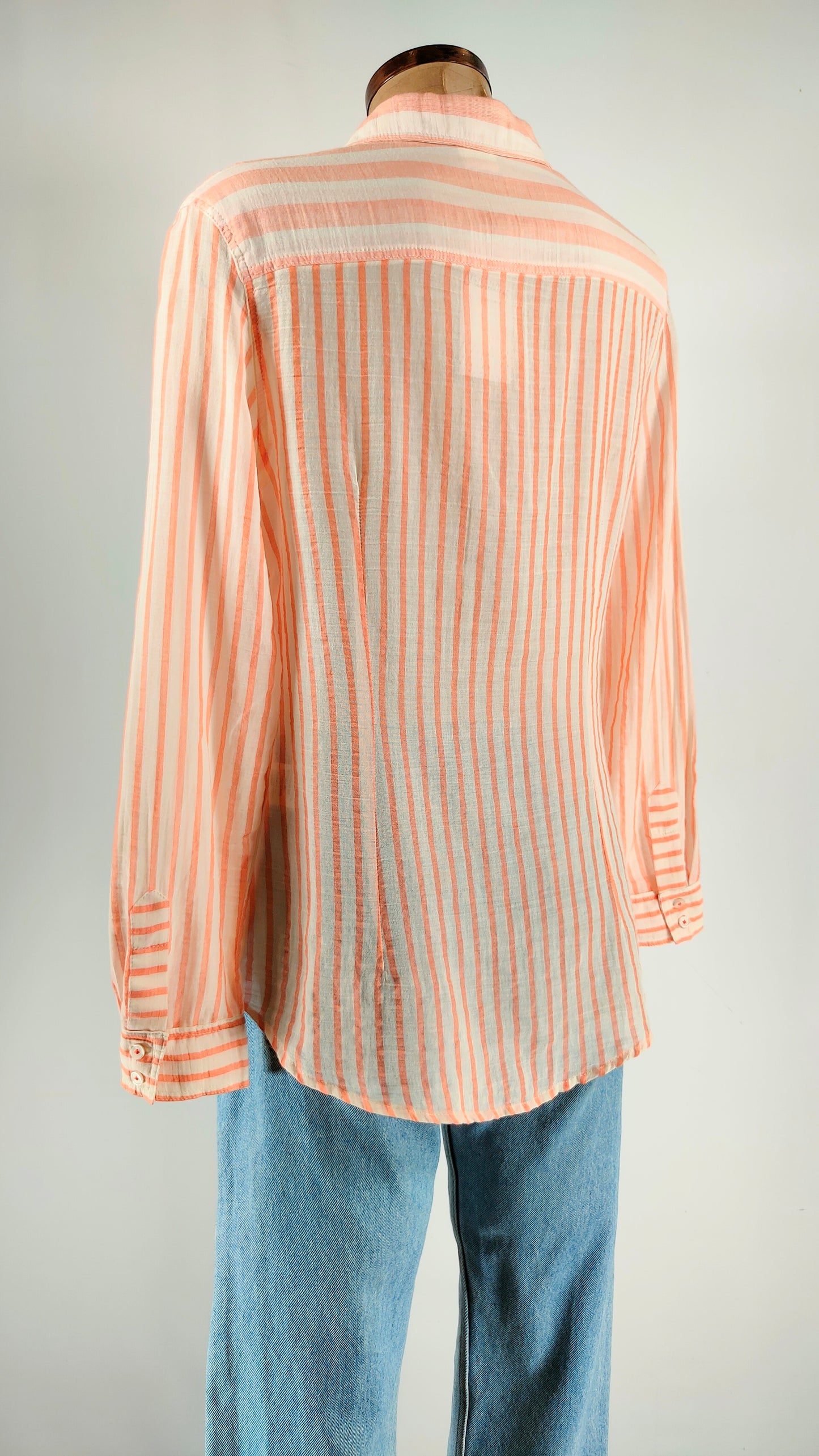 Camisa 100% algodón de rayas