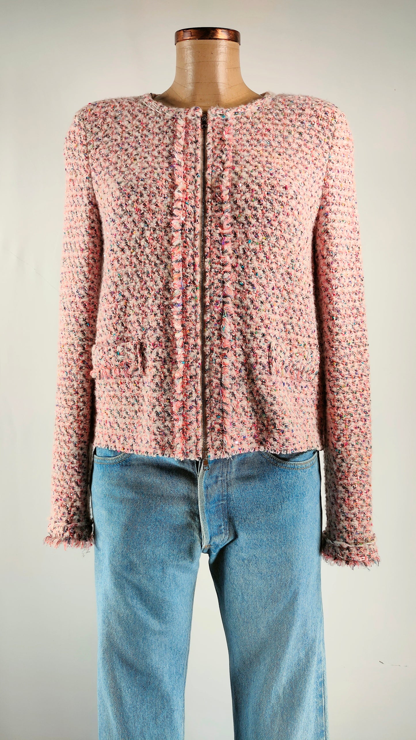 Chaqueta jaspeada multicolor lana Marccain