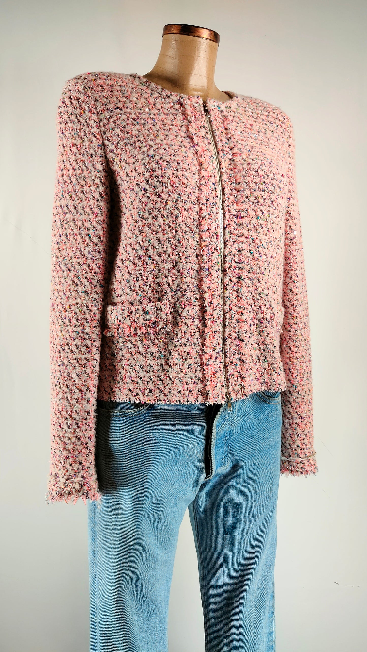 Chaqueta jaspeada multicolor lana Marccain